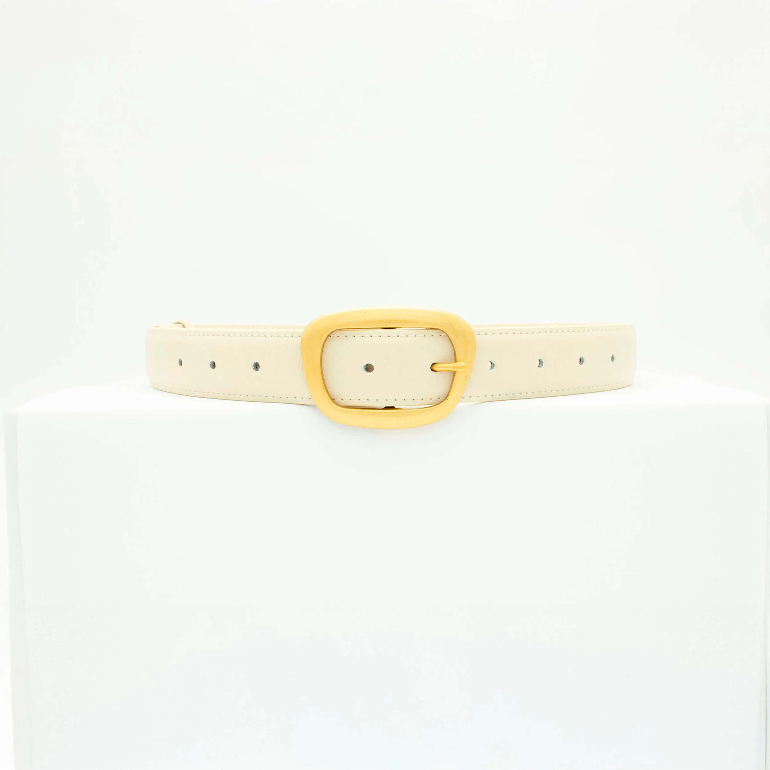 Heritage belt - White/gold