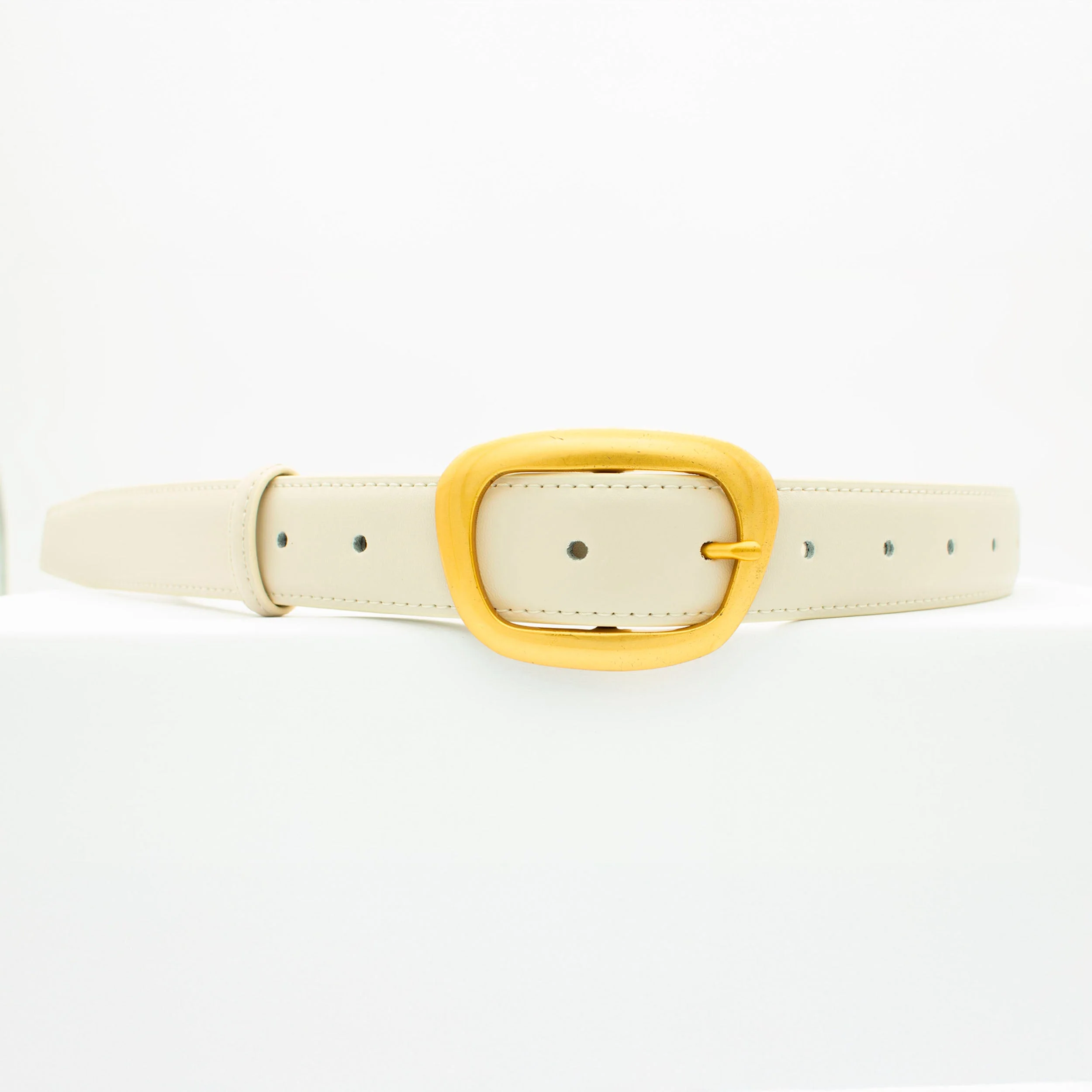 Heritage belt - White/gold