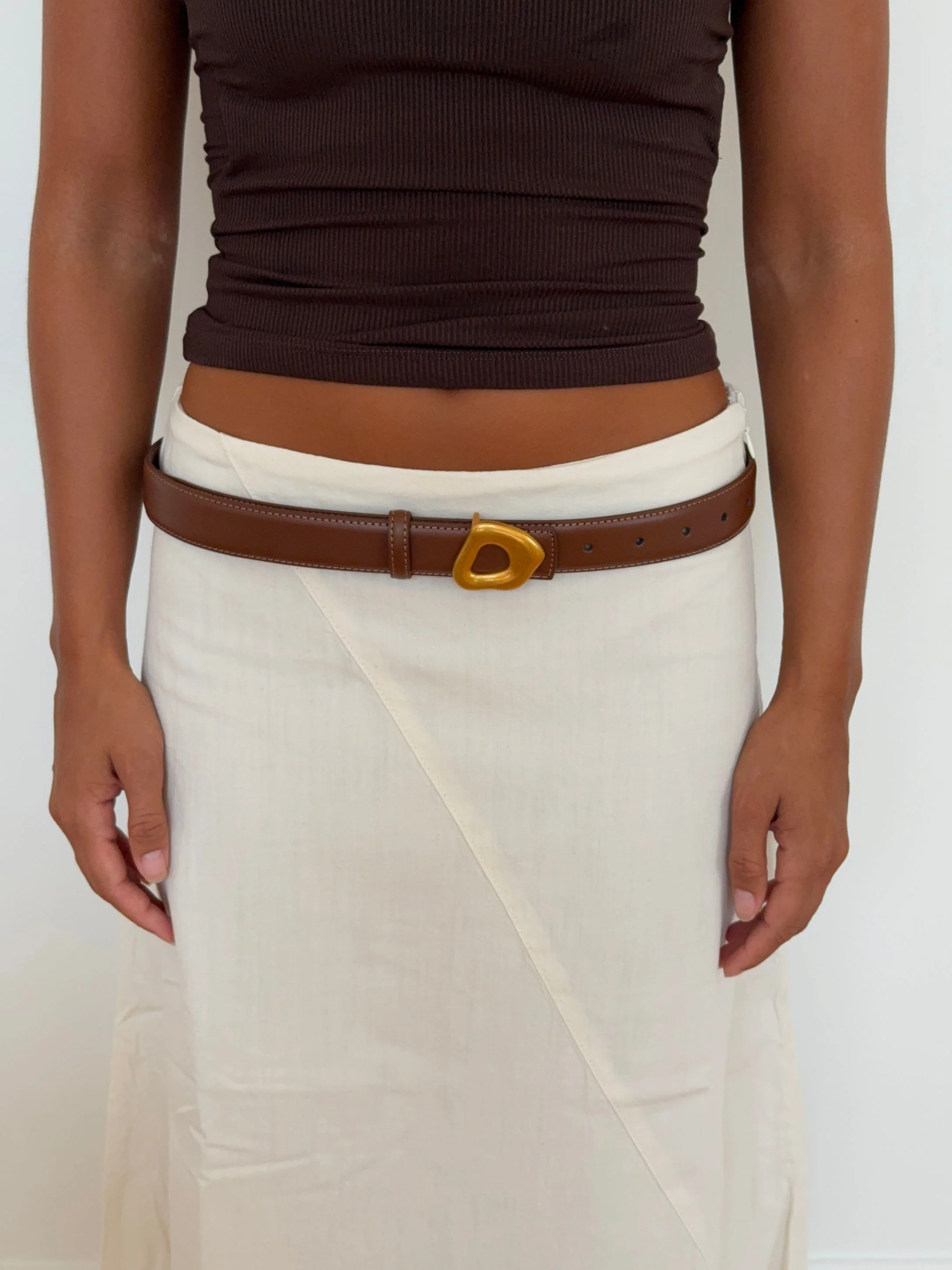 Forma belt - Brown/gold