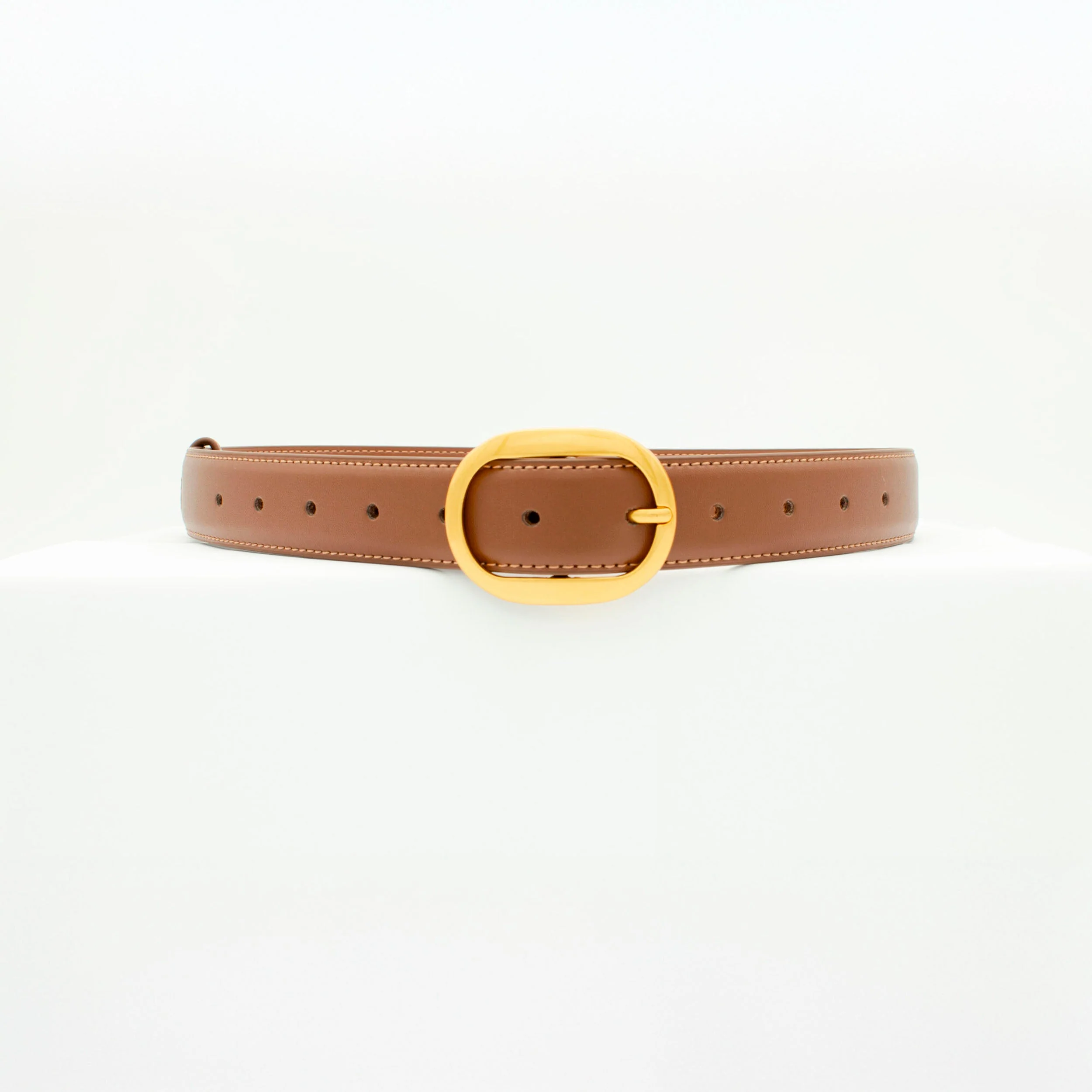Classic belt - Brown/gold