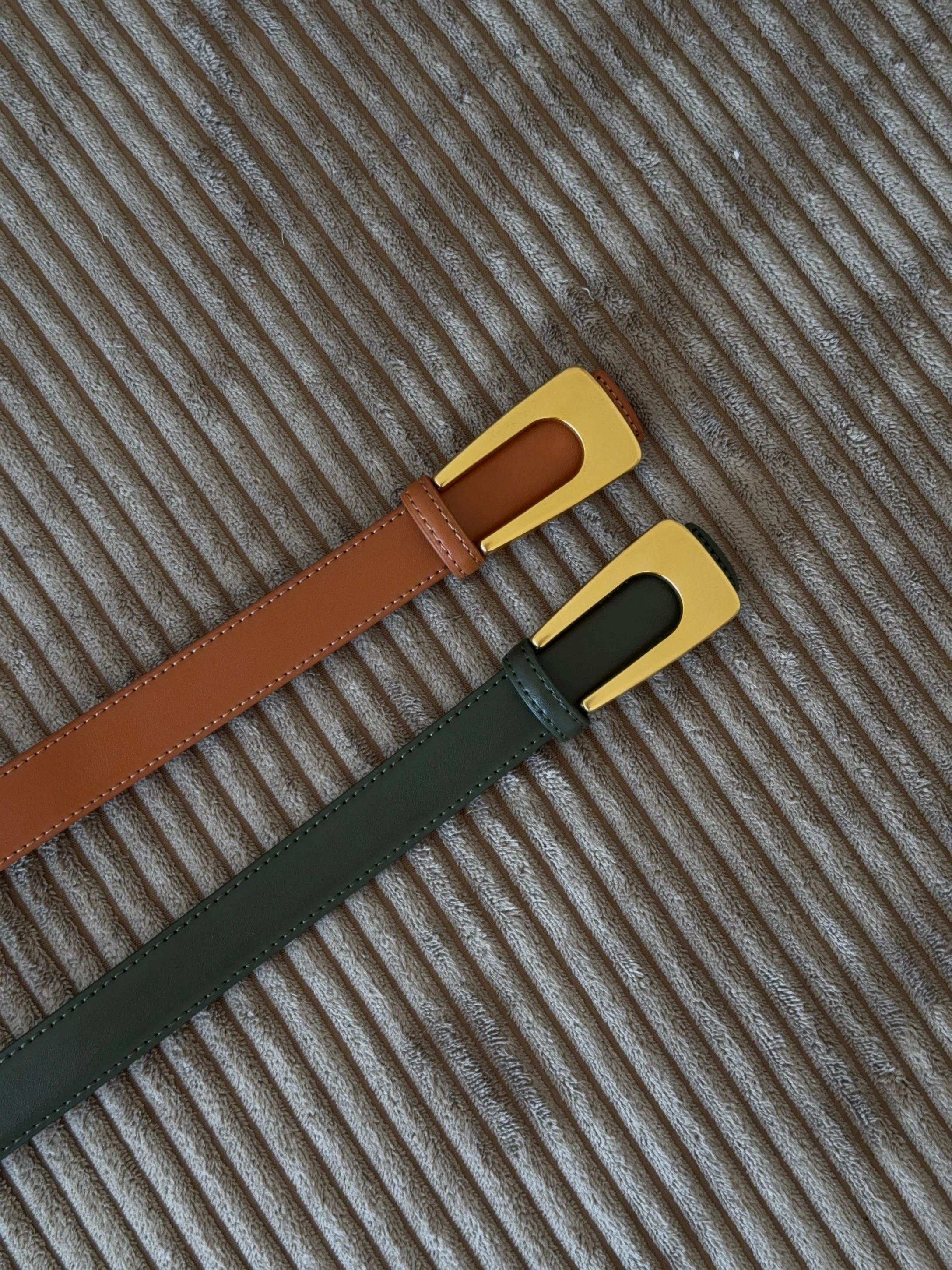 Edge belt - Brun/gold