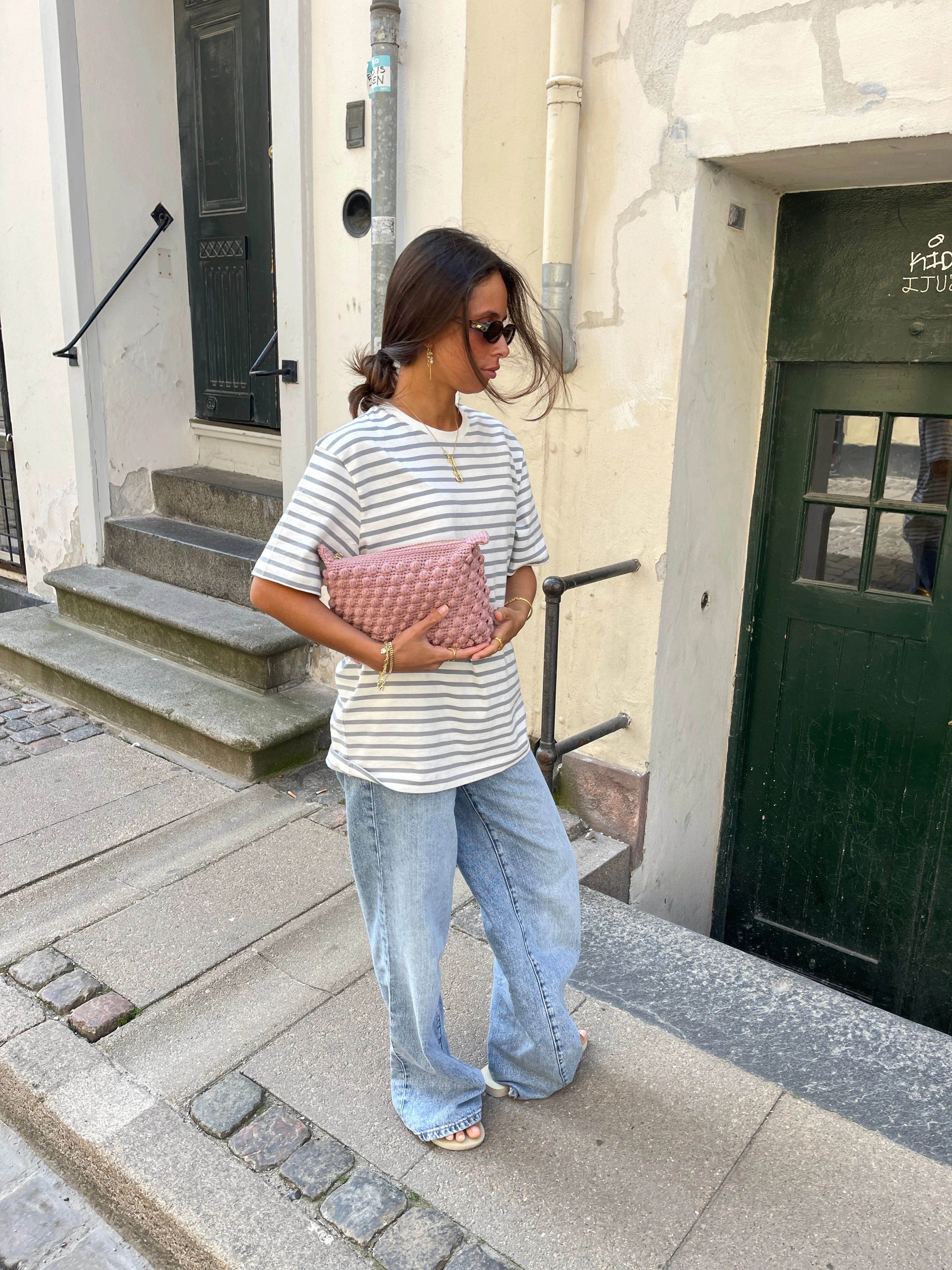 Crochet clutch - Pink