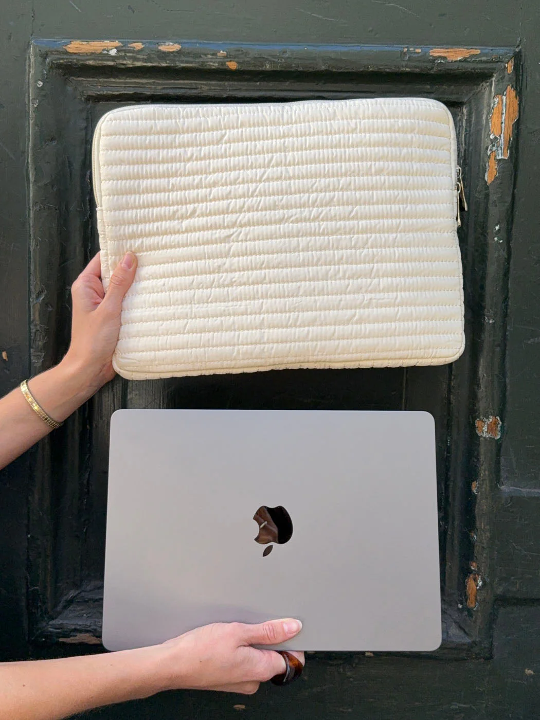 Sofi laptop sleeve - White