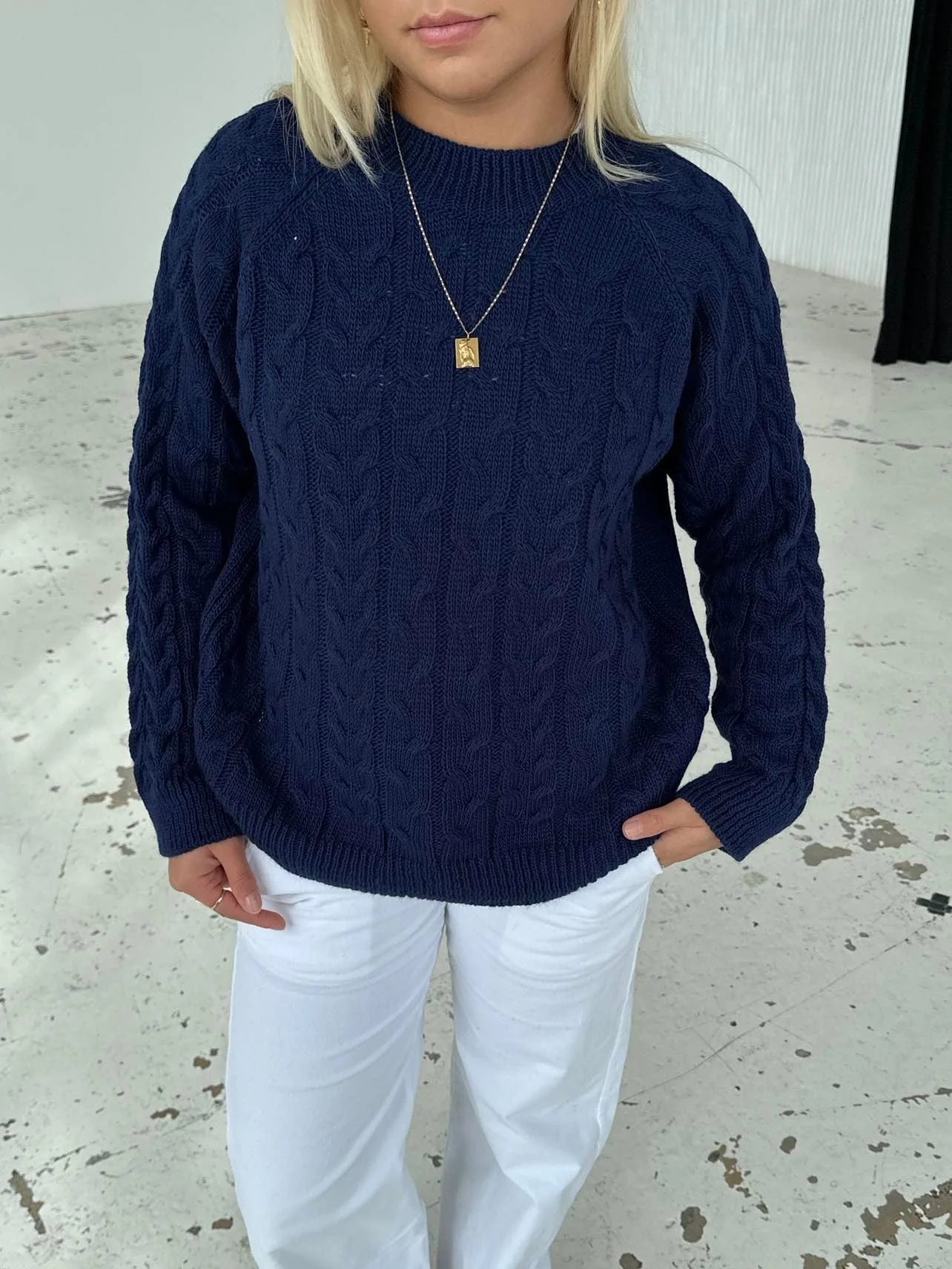 Alison knit - navy
