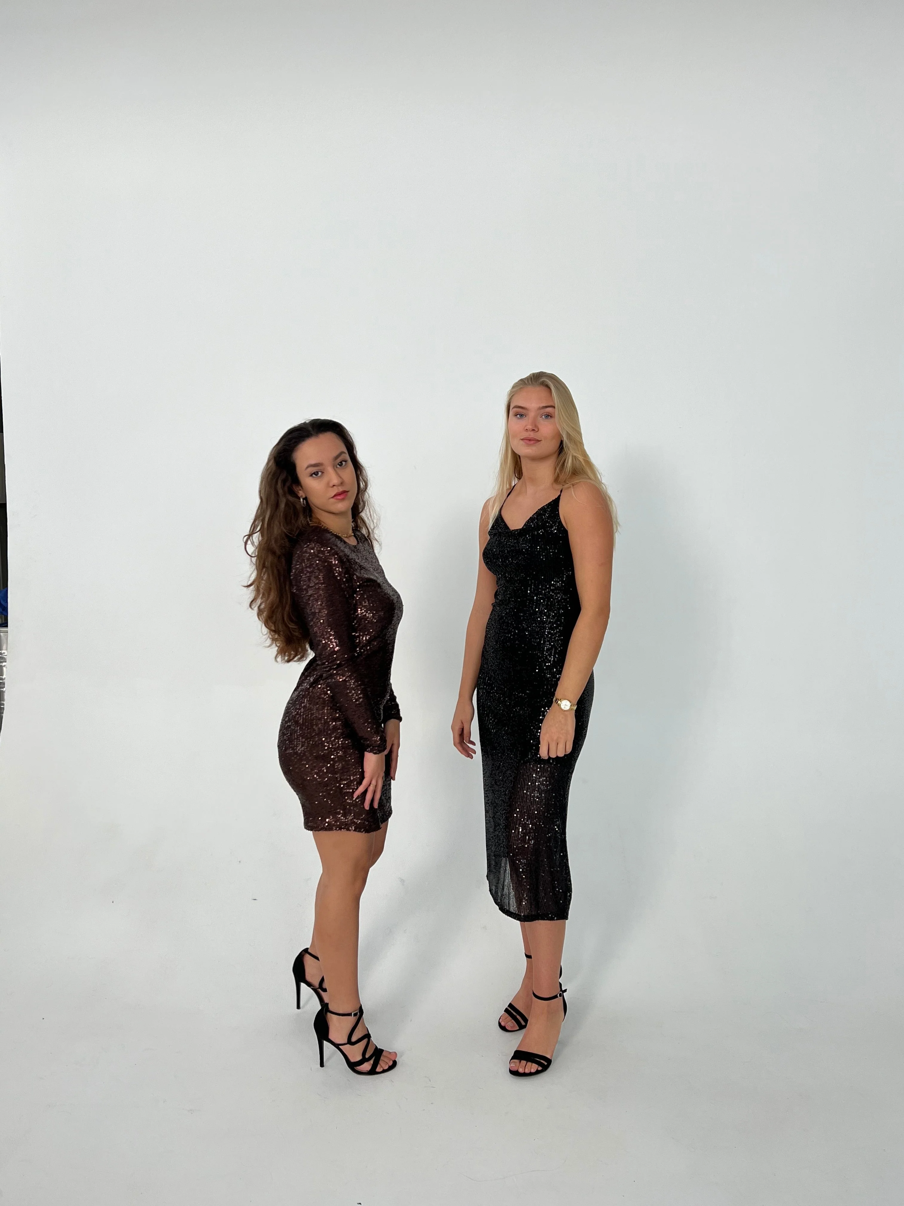 Althea sequin dress - Brown