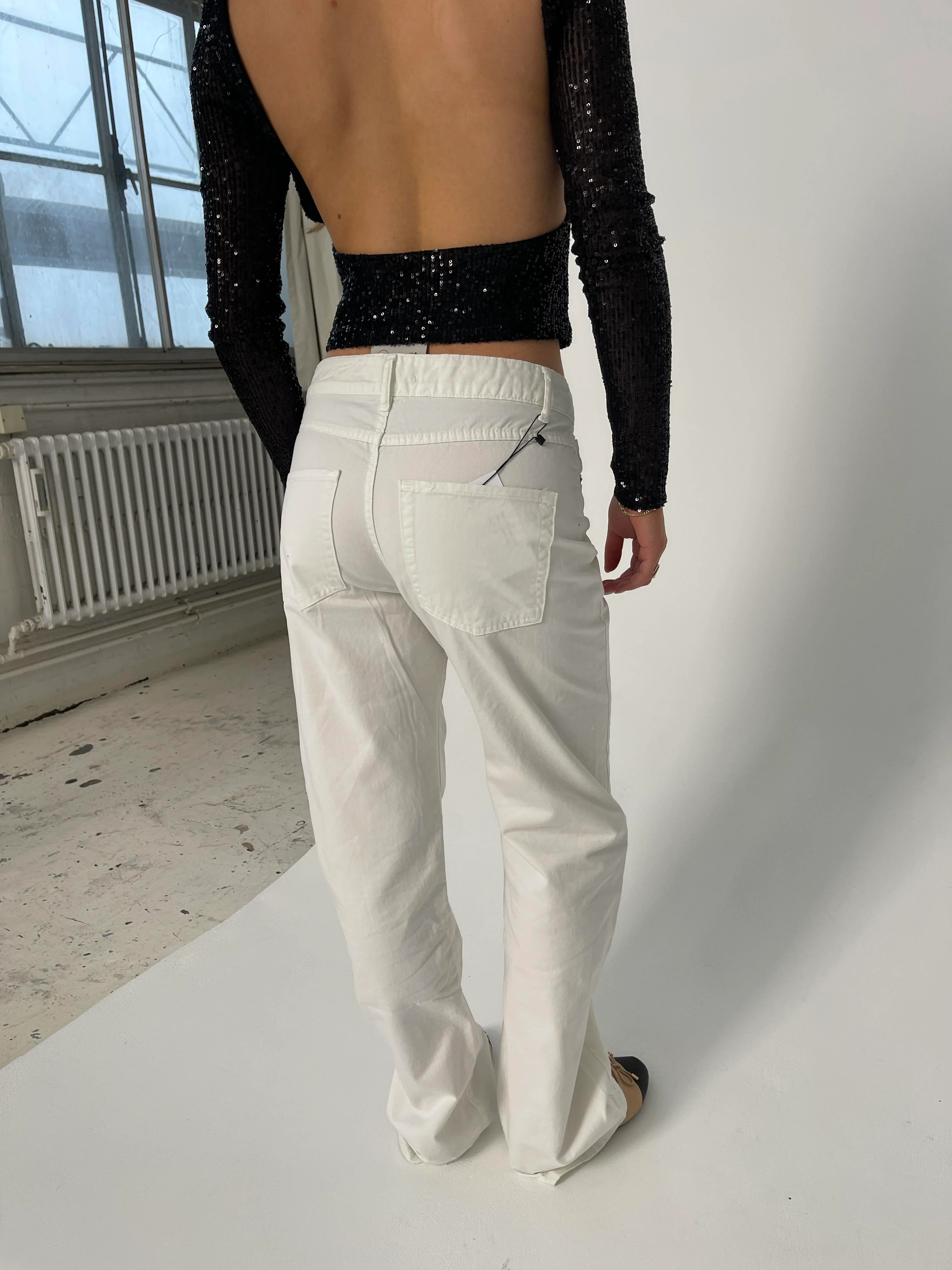 Anemon oversized jeans - White