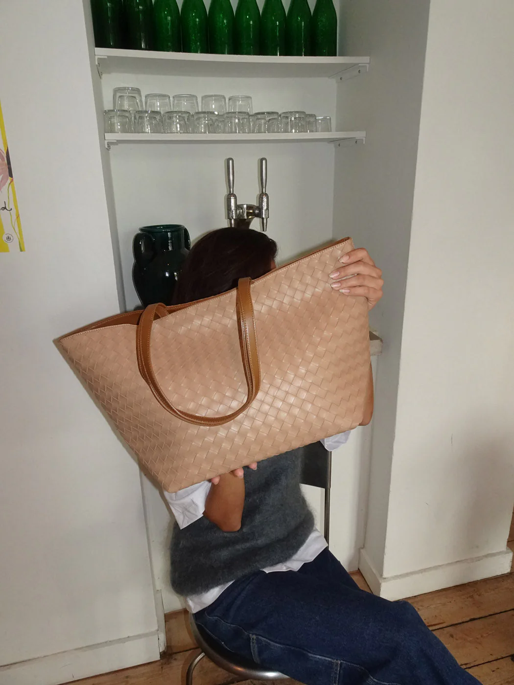 Chili woven bag - Beige 4 Chili woven bag - Beige