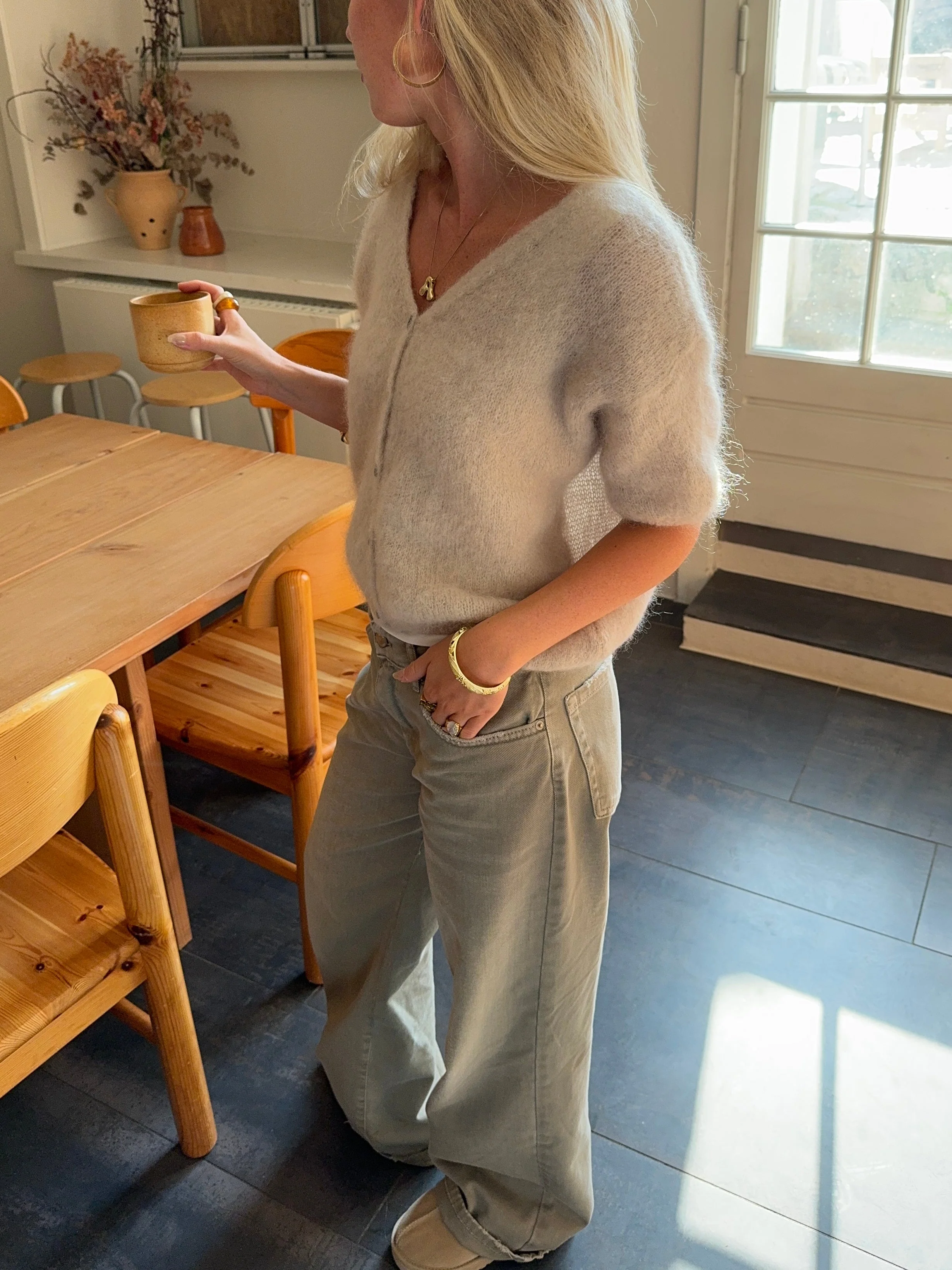 Annaly mohair cardigan - Beige