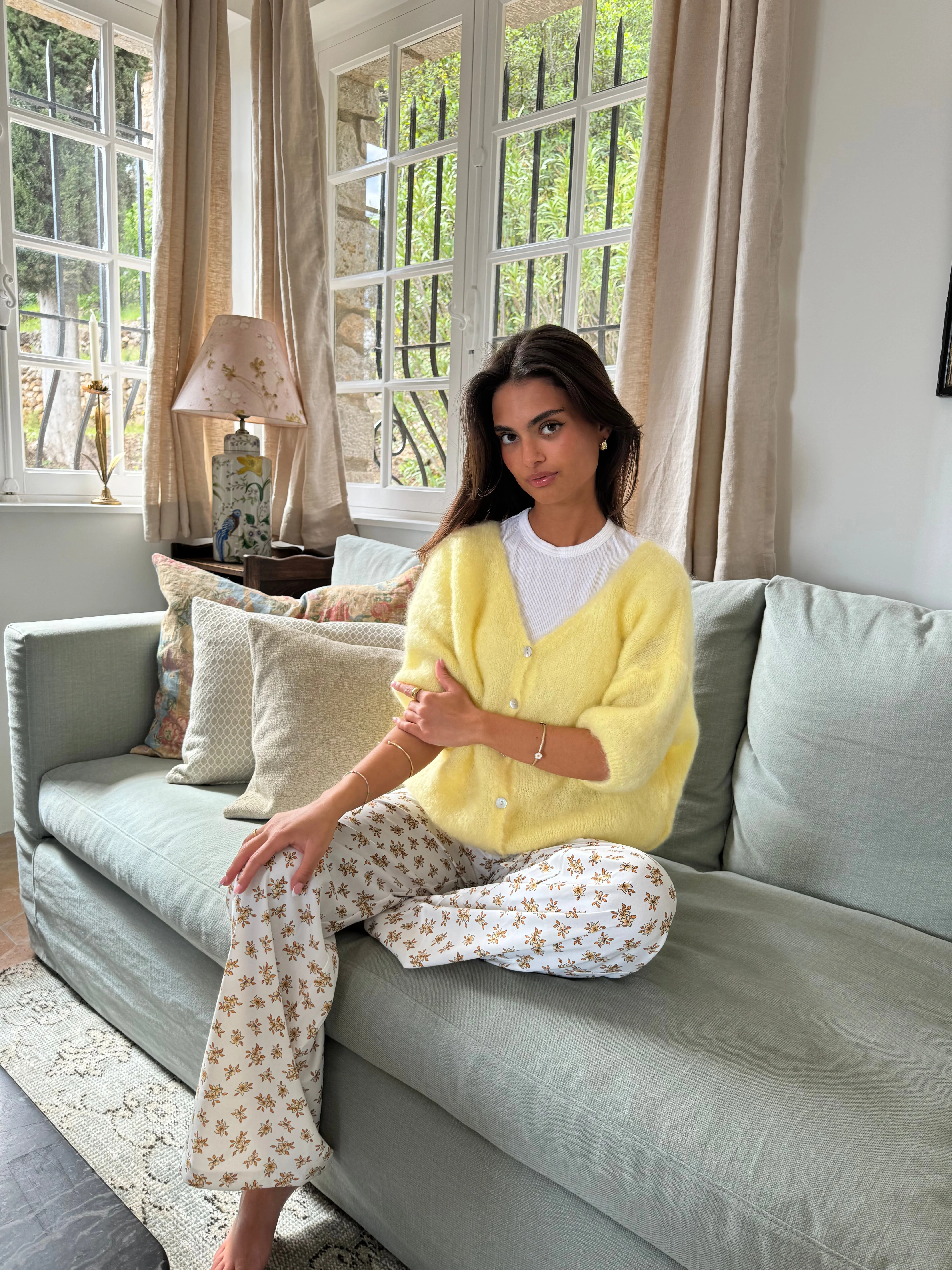 Annaly mohair cardigan - Yellow 3 Annaly mohair cardigan - Yellow