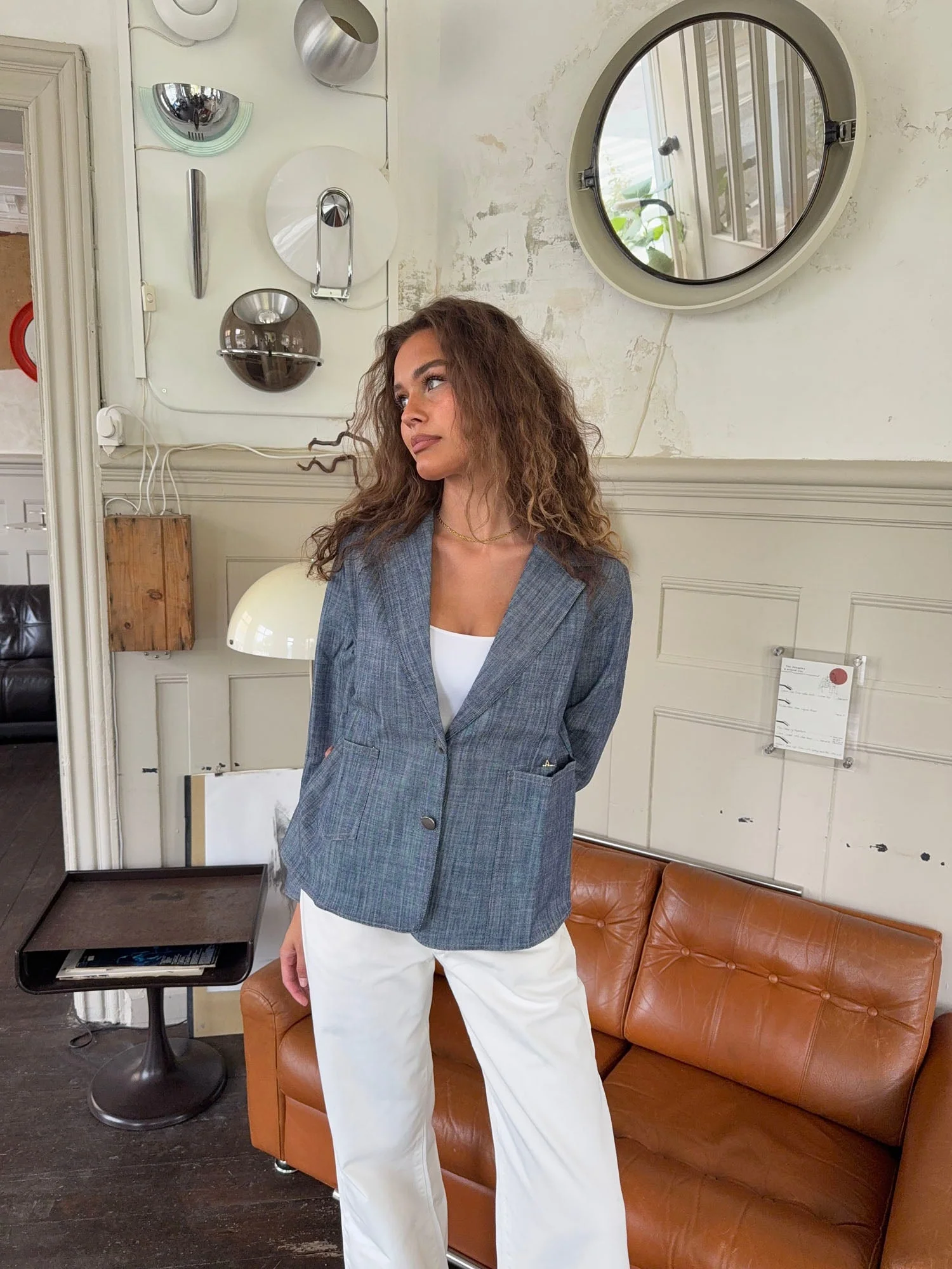 Annie denim blazer - Blue 11 Annie denim blazer - Blue