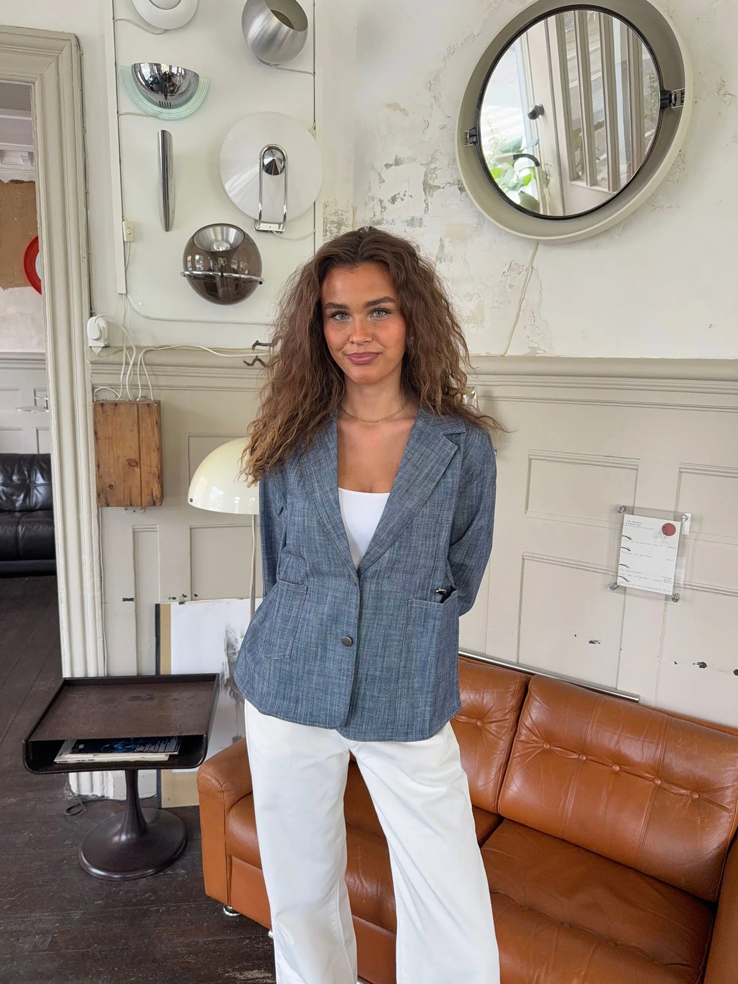 Annie denim blazer - Blue 5 Annie denim blazer - Blue