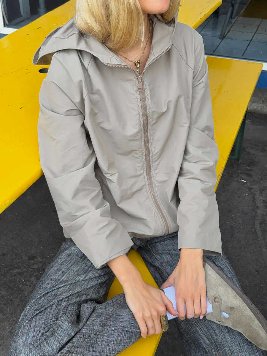 Ashley windbreaker jacket - Beige