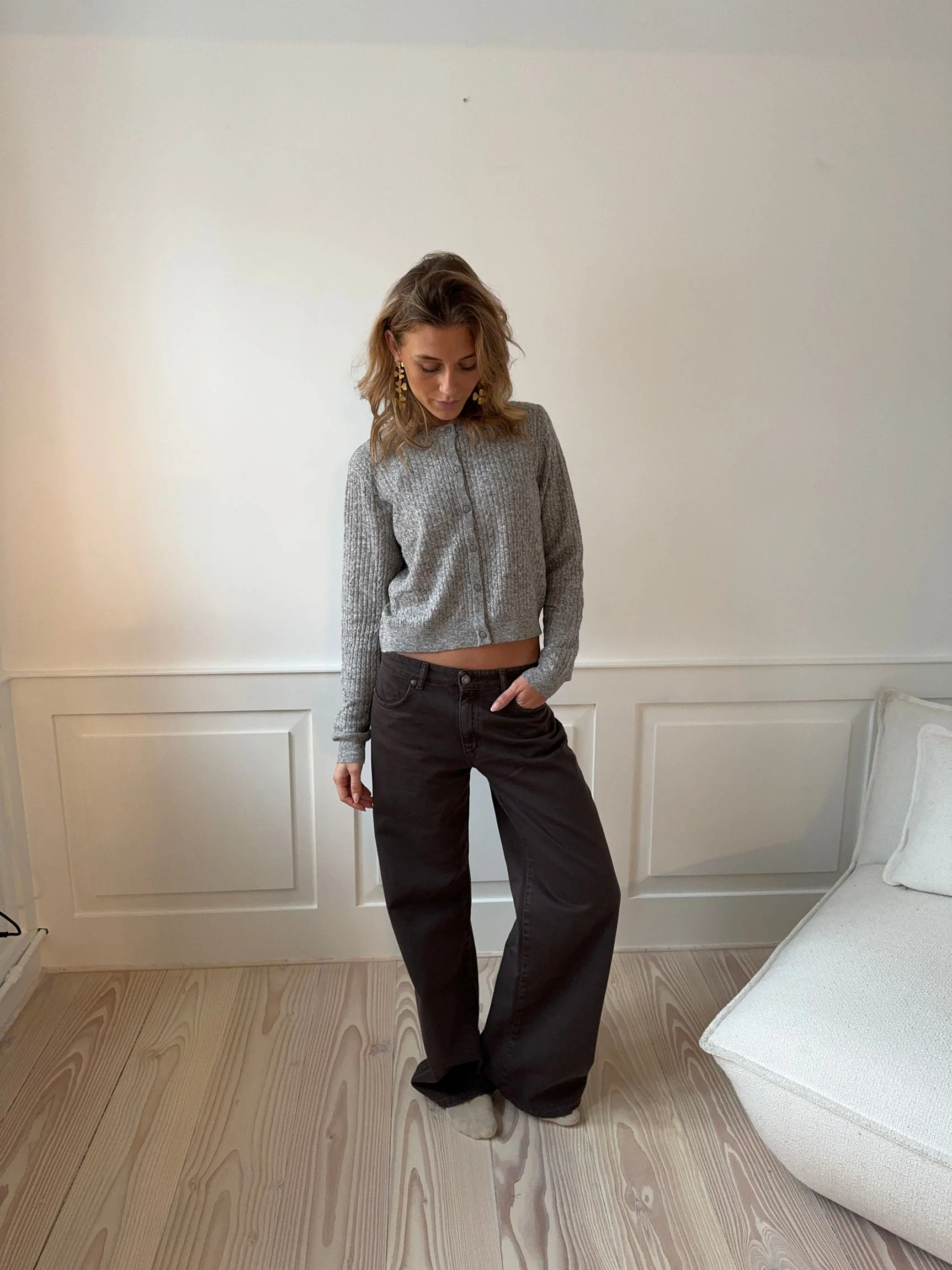 Audrey jeans - Dark brown