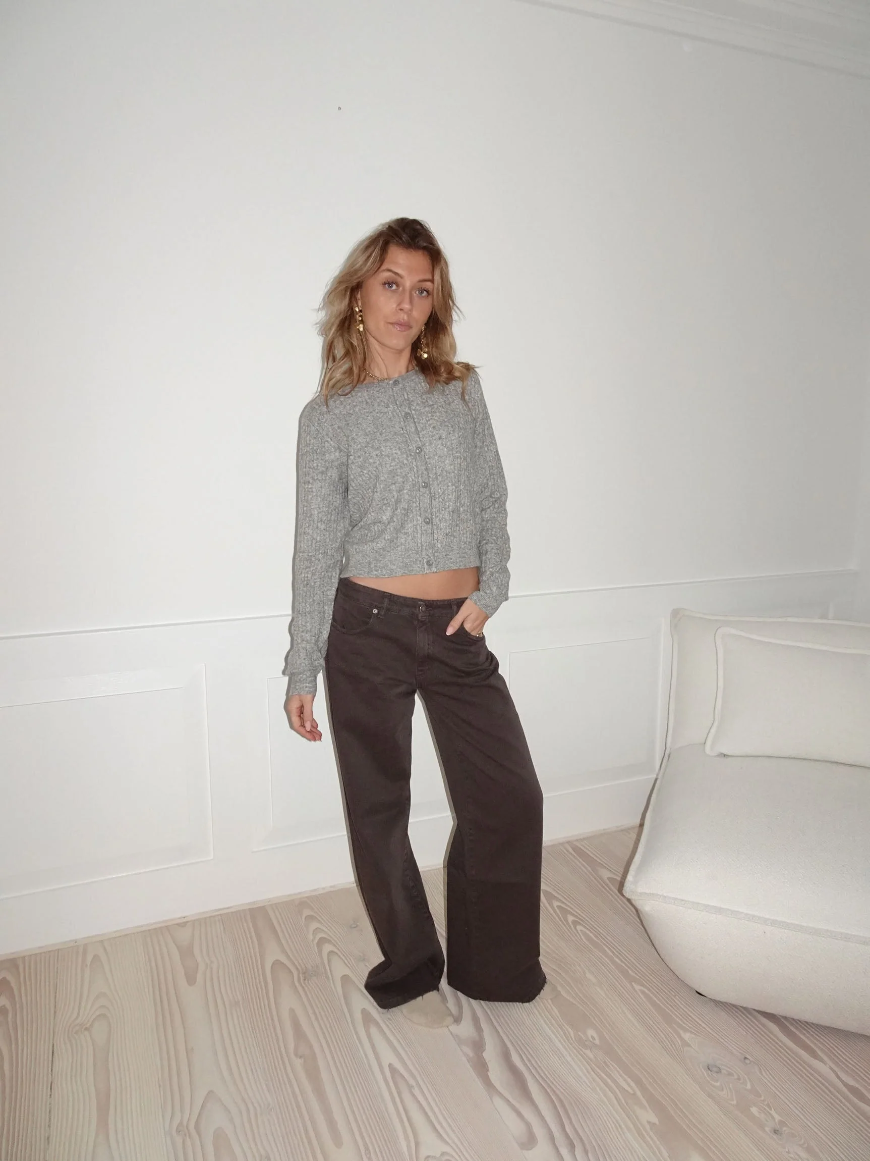 Audrey jeans - Dark brown