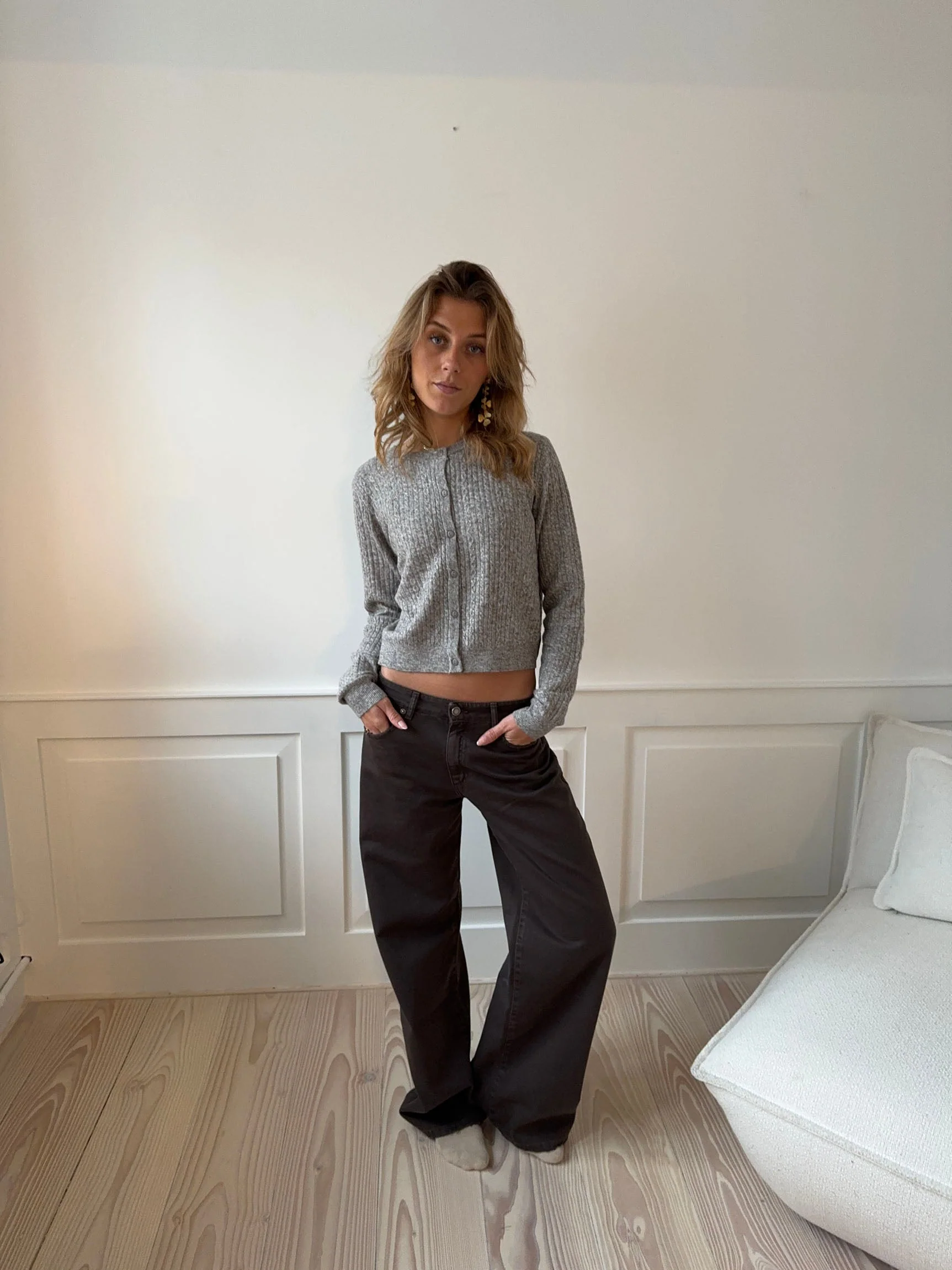 Audrey jeans - Dark brown