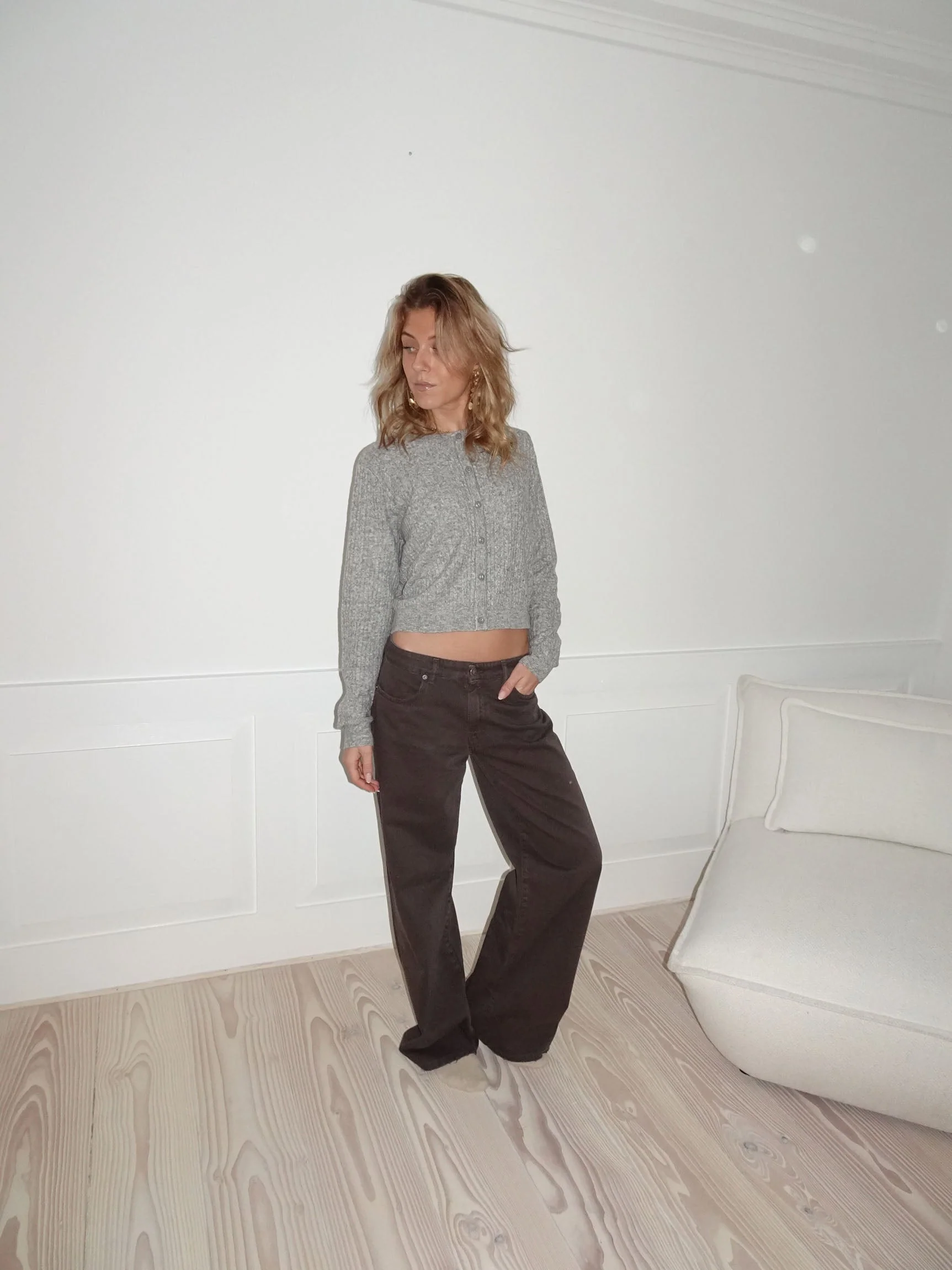 Audrey jeans - Dark brown