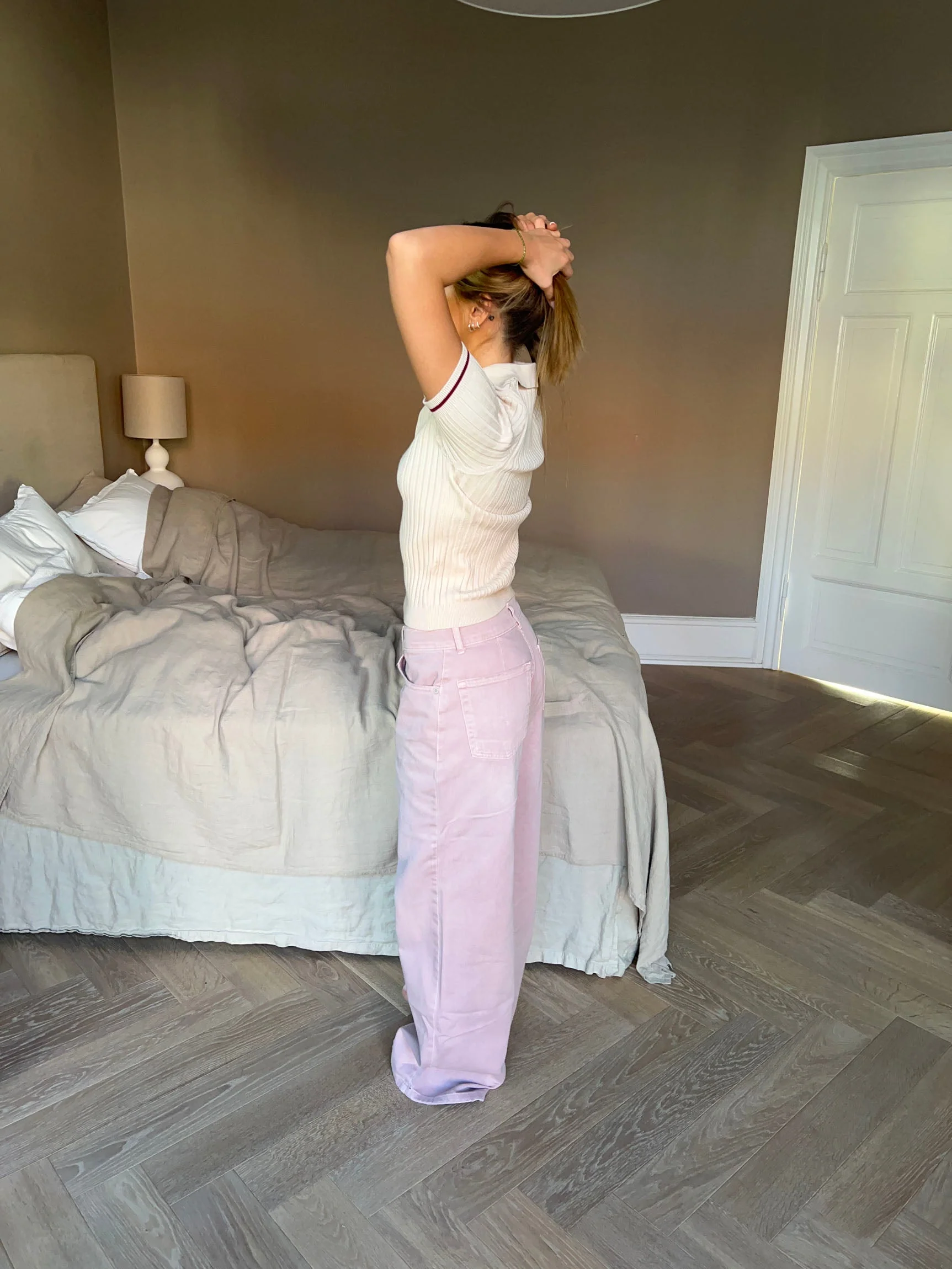 Audrey jeans - Dusty pink