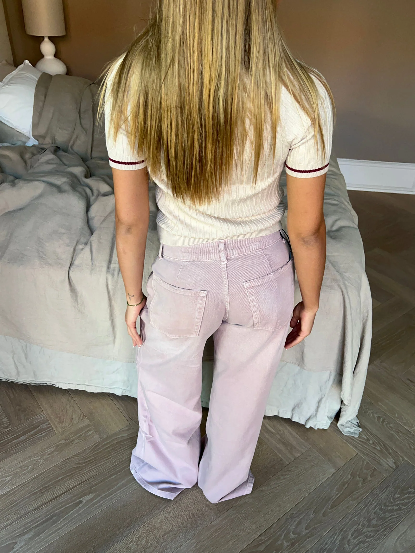 Audrey jeans - Dusty pink