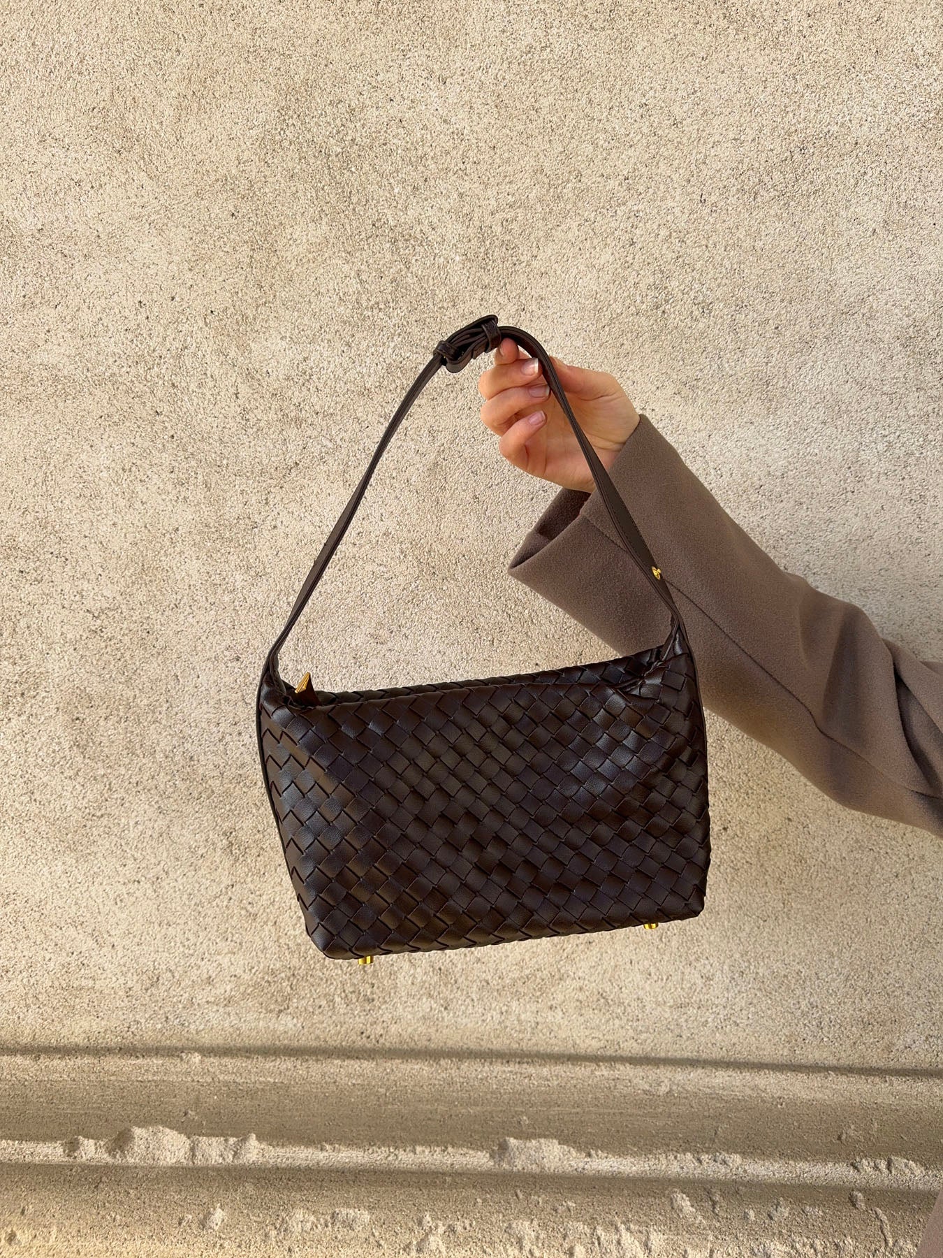 Brooklyn woven bag - Burgundy