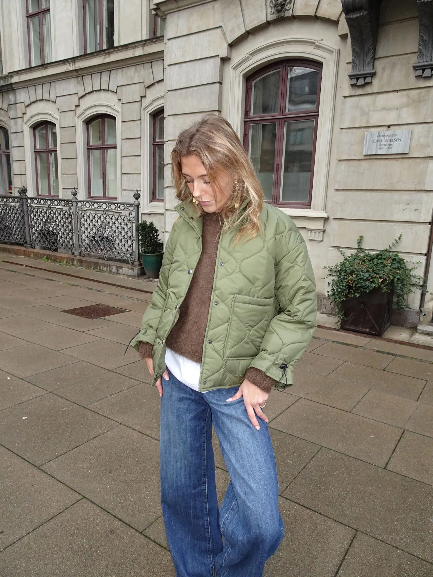 Canisa quilted jacket - Green