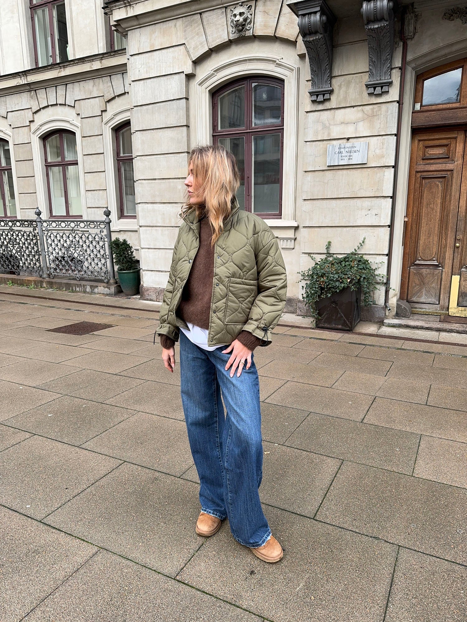 Canisa quilted jacket - Green