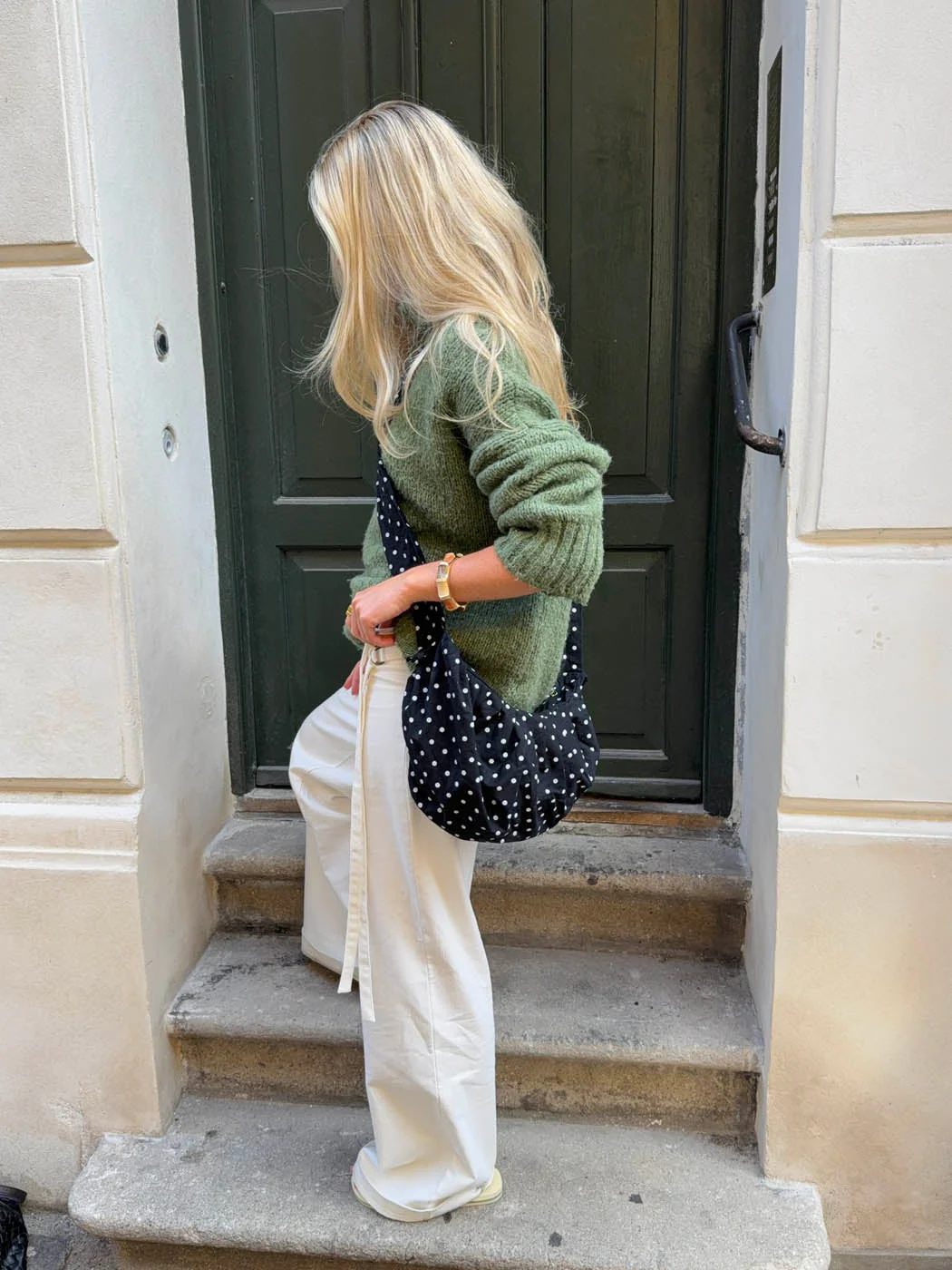 Cia bag with polka dots - Black