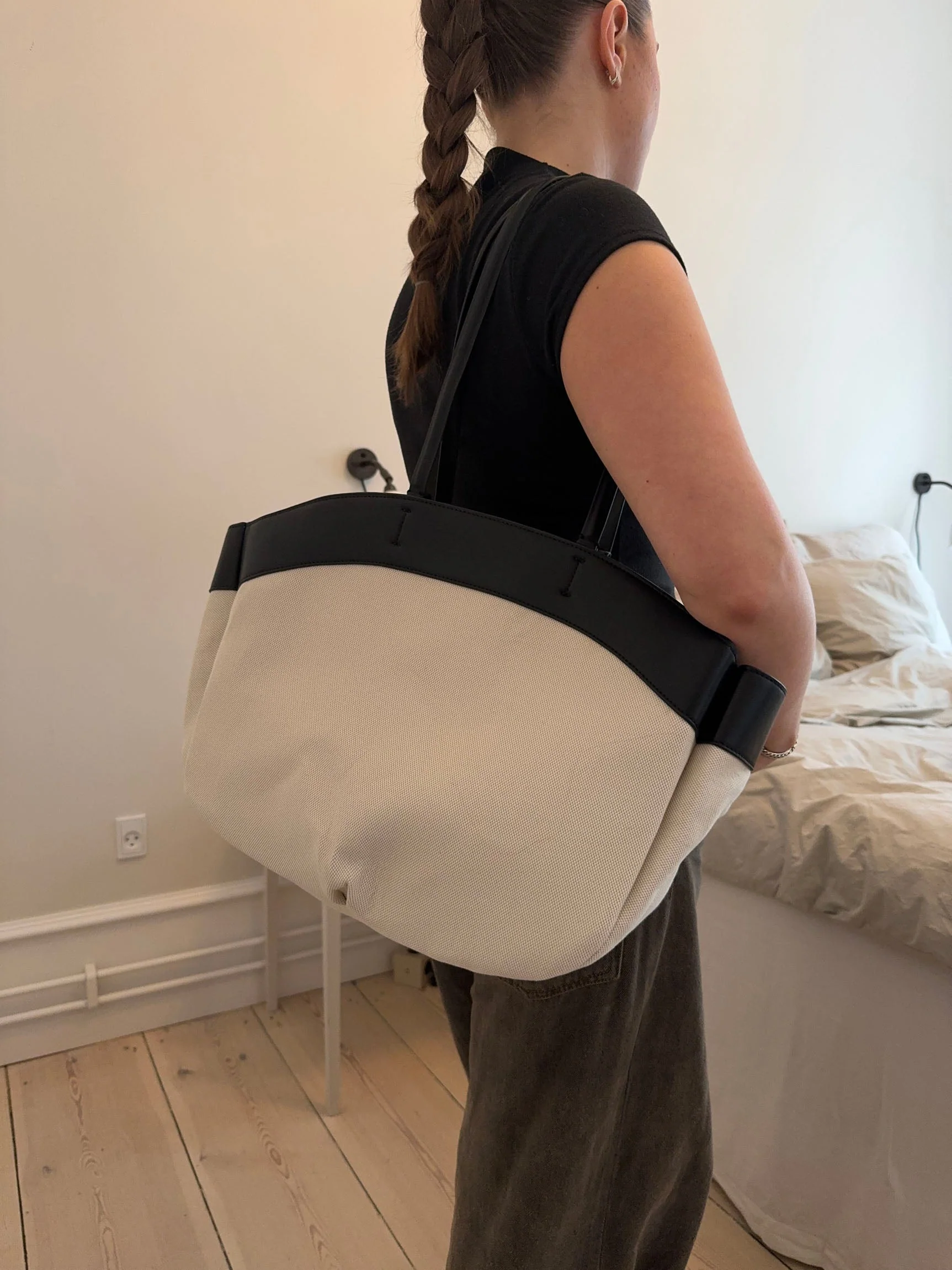 Dehli shoulder bag - Off white/black