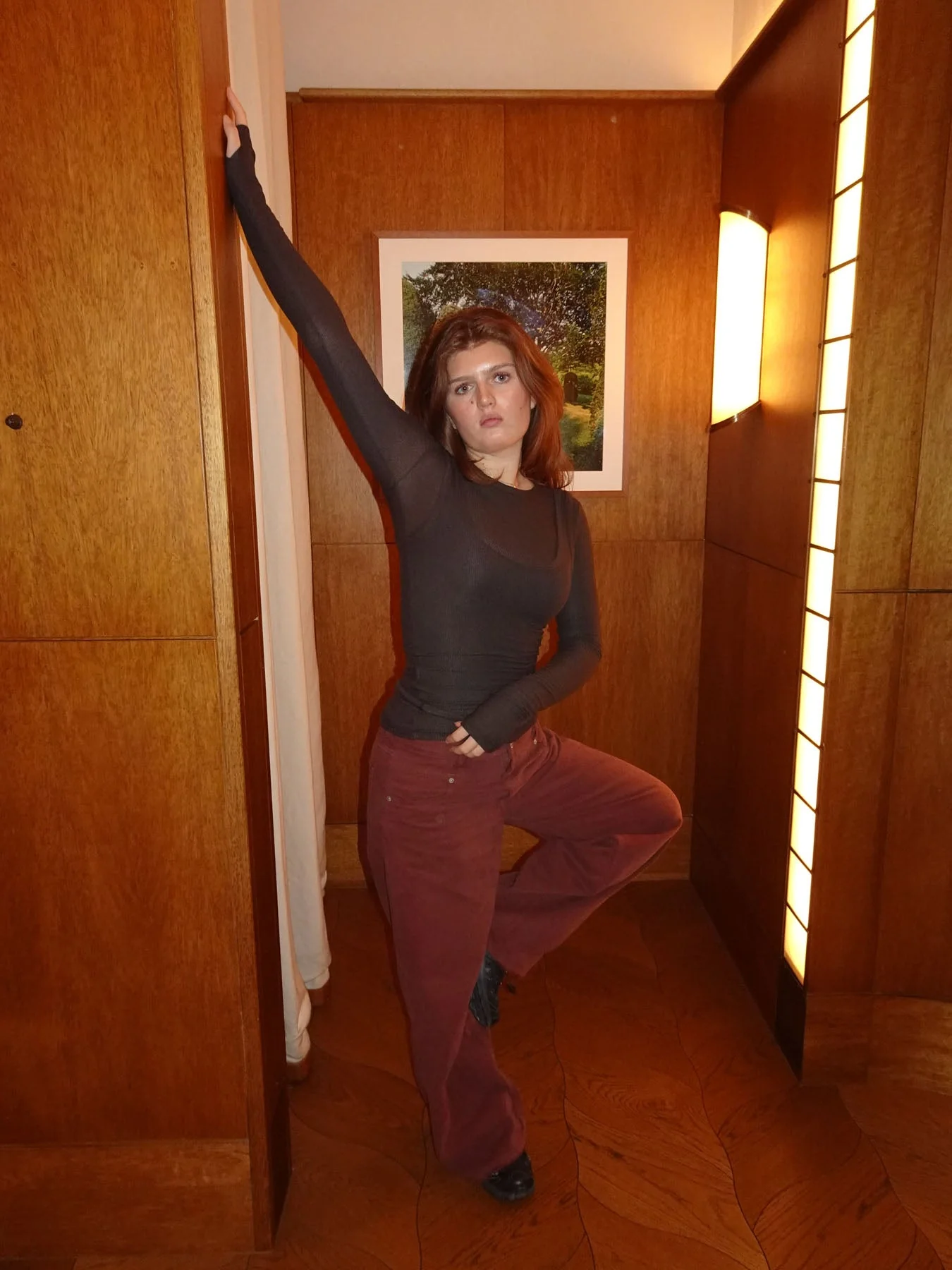 Lelona layered top - Brown