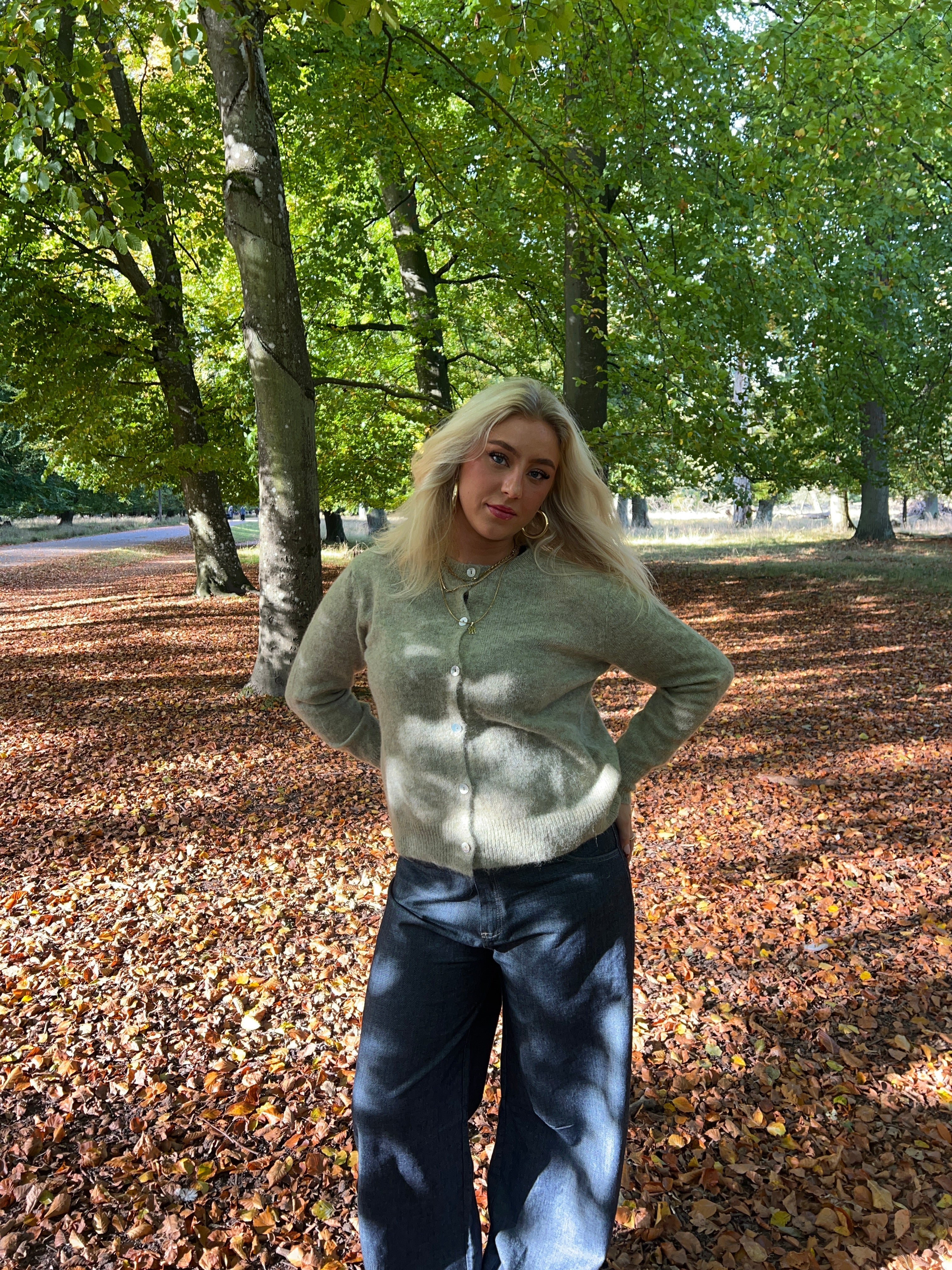 Tilde wool cardigan - Sage green