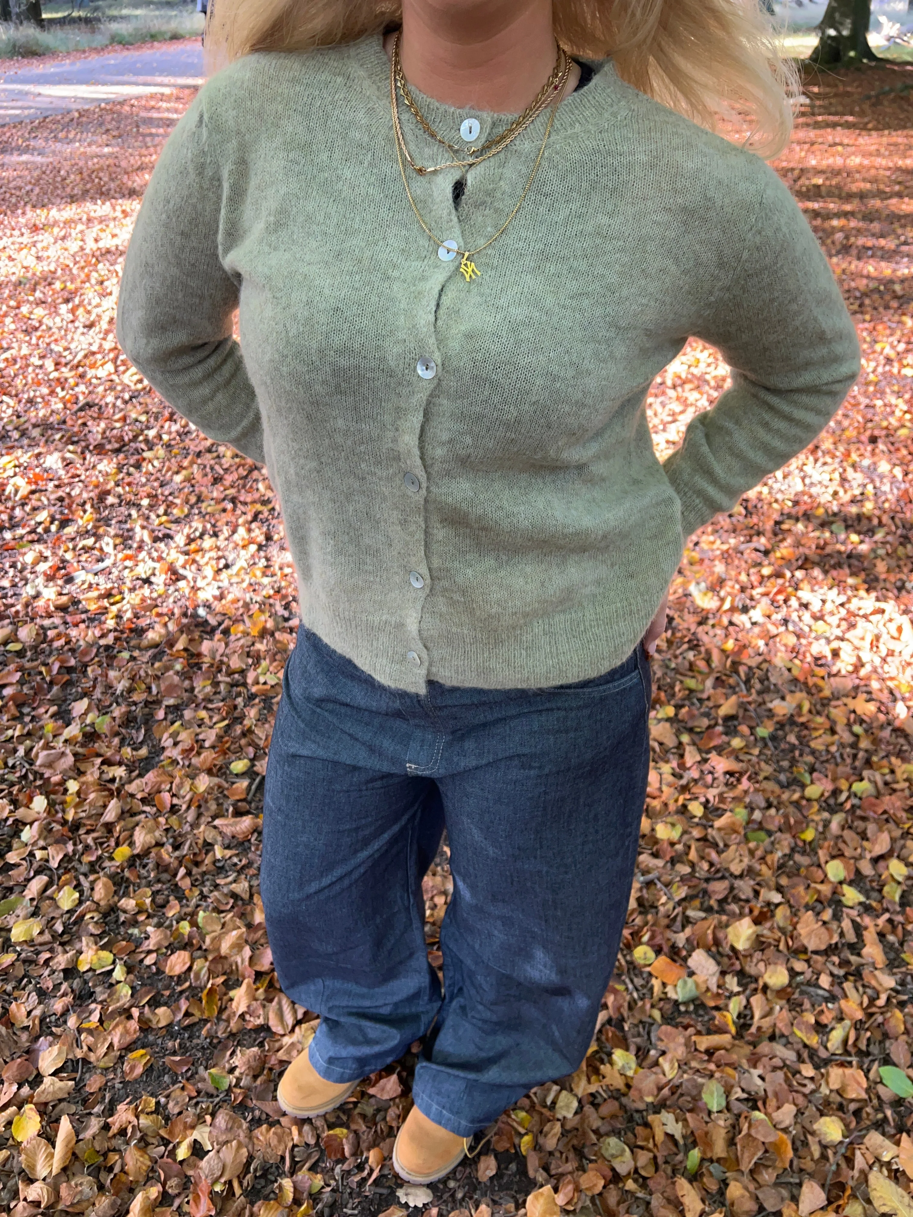 Tilde wool cardigan - Sage green