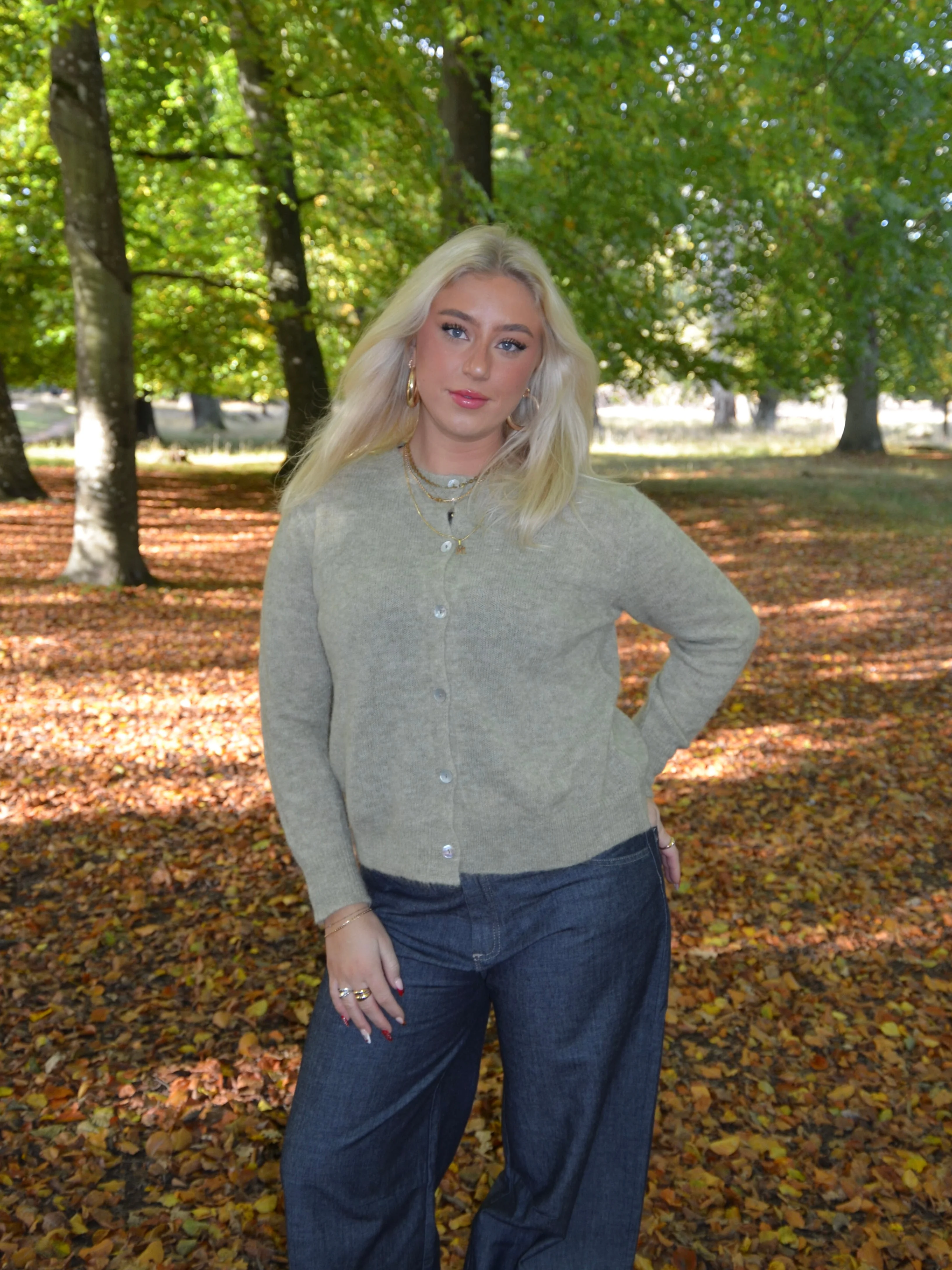 Tilde wool cardigan - Sage green