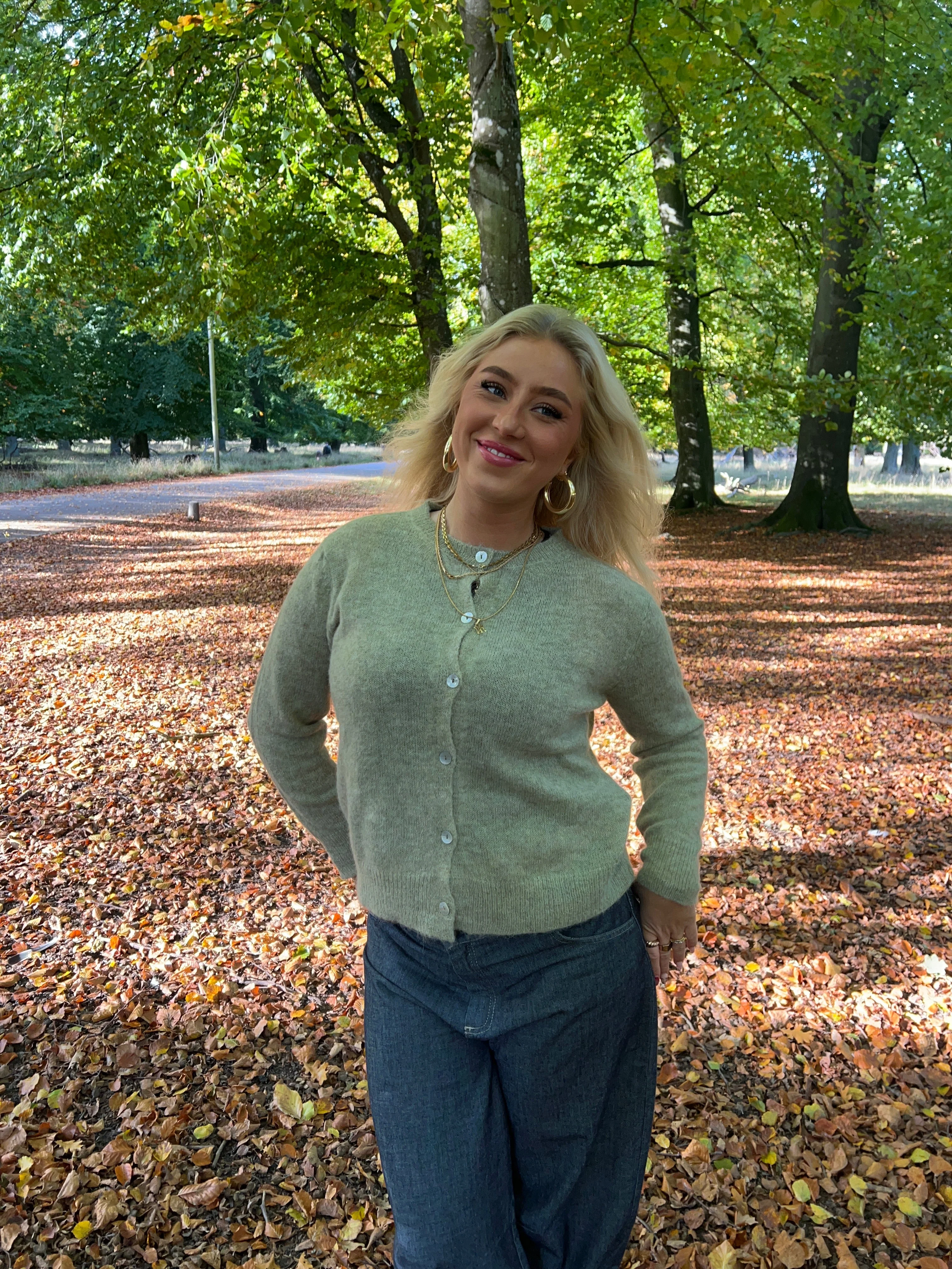 Tilde wool cardigan - Sage green