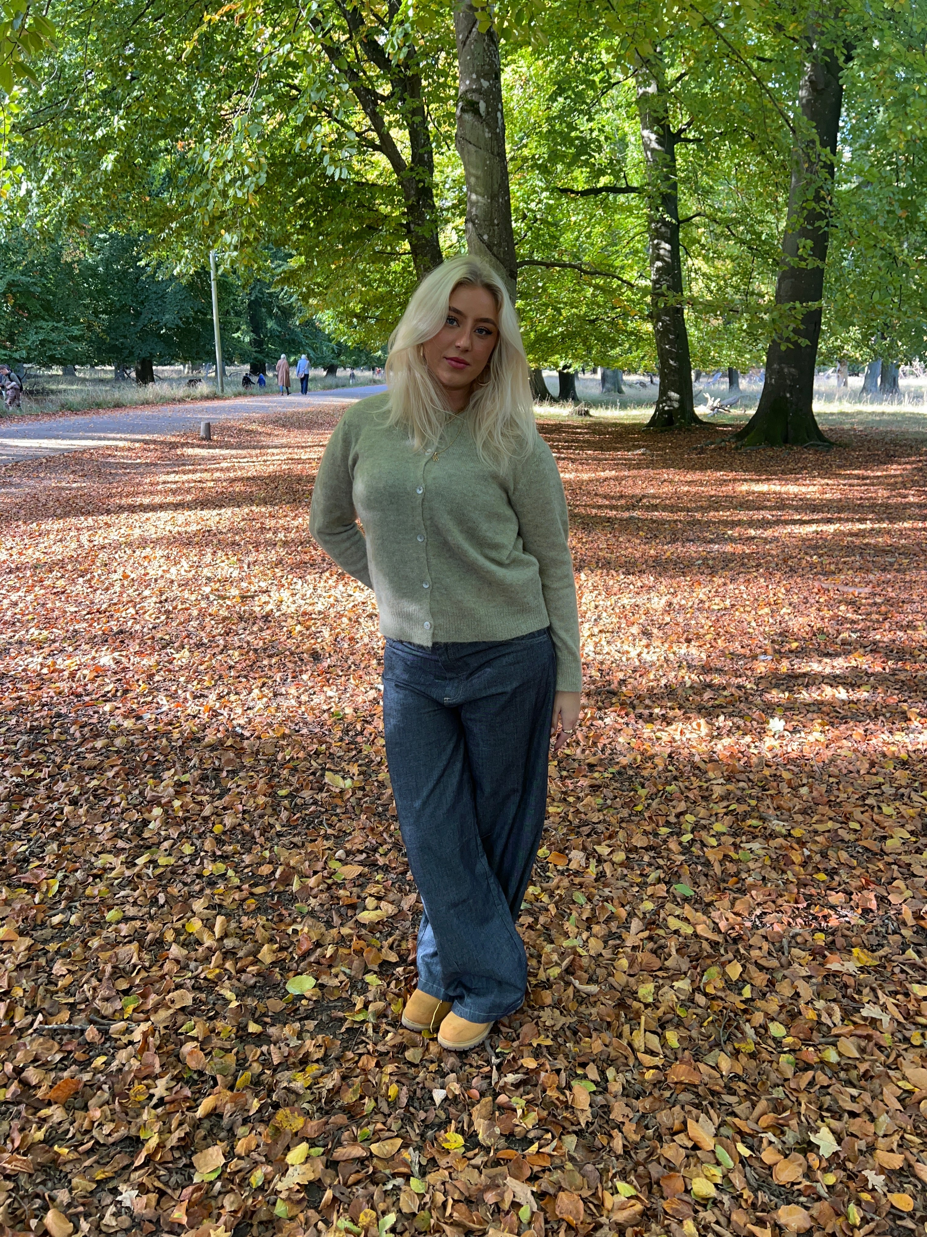Tilde wool cardigan - Sage green