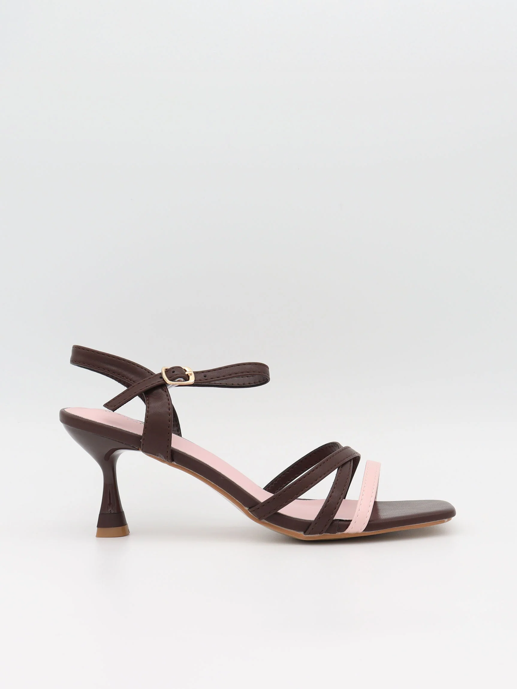 Tillia heels - Brown/pink