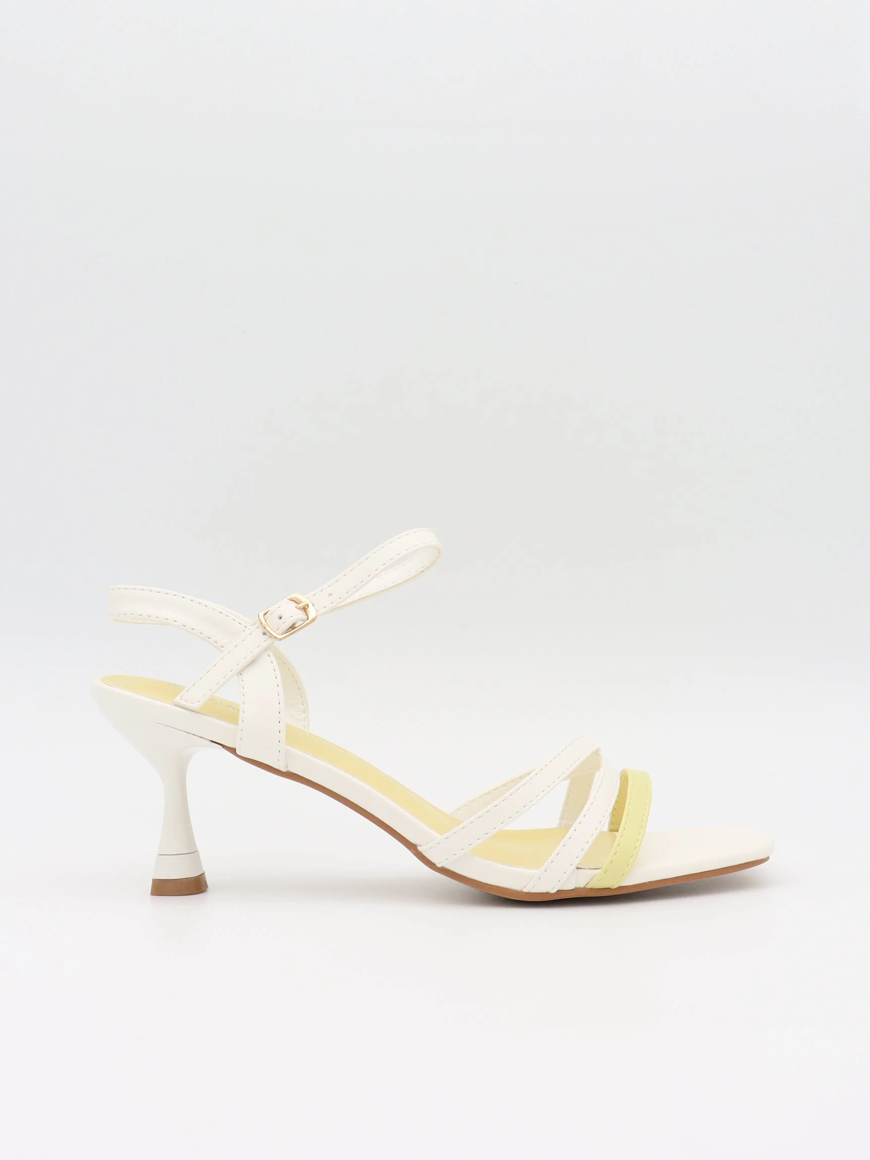 Tillia heels - White/yellow