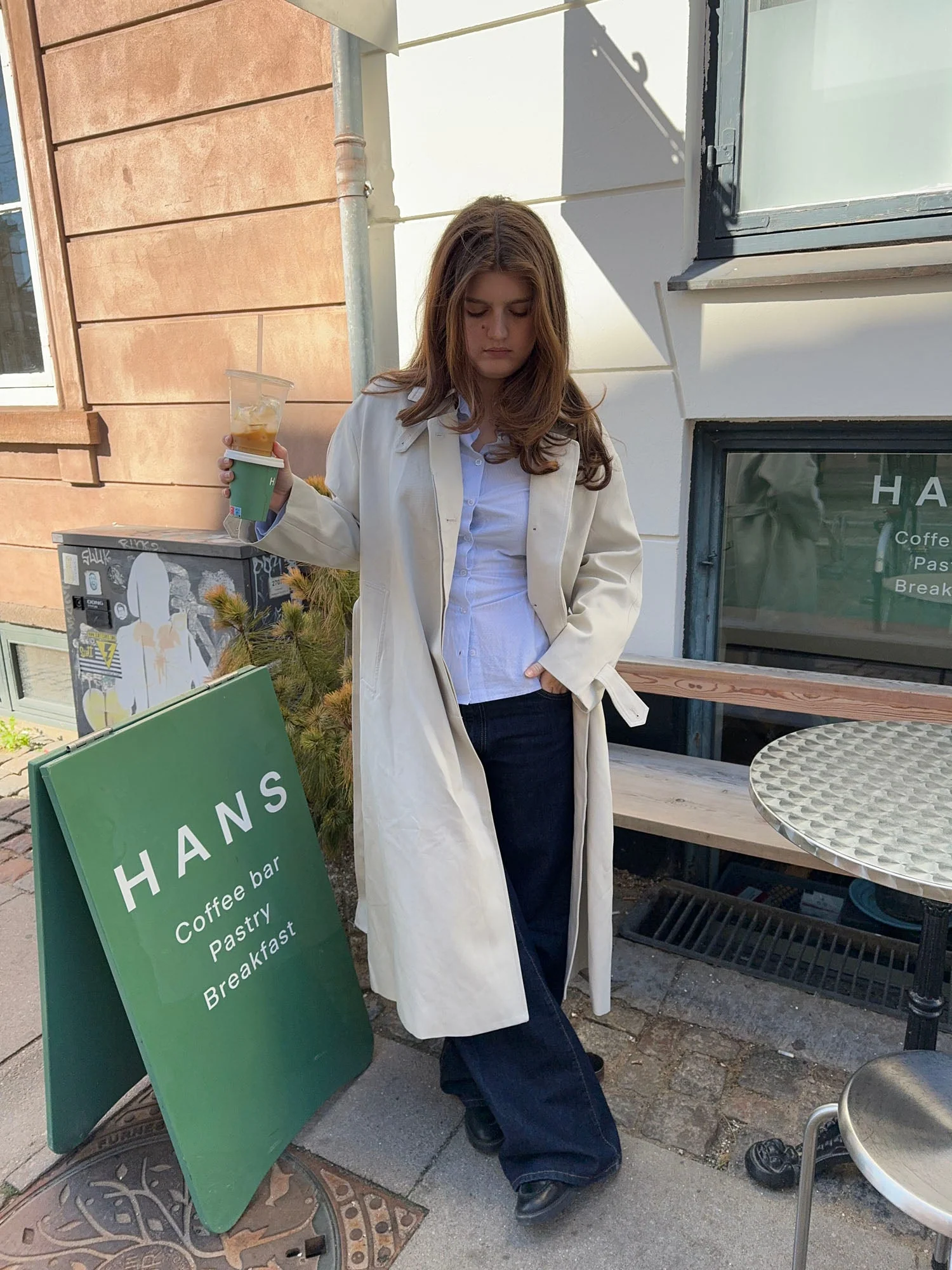 Tindraline trench coat - Off white