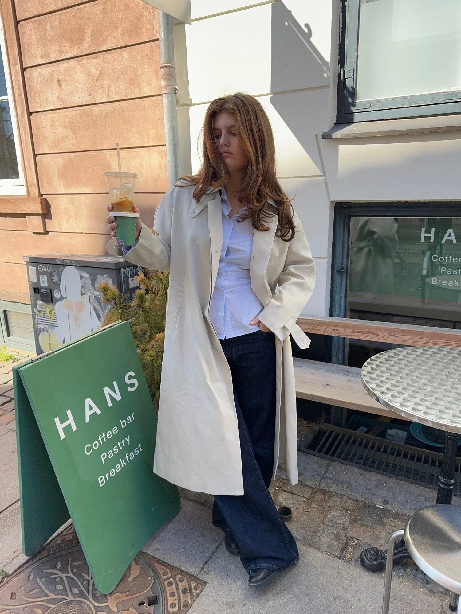 Tindraline trench coat - Off white