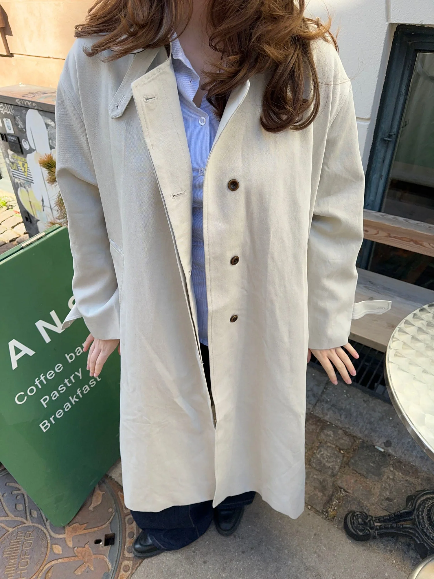 Tindraline trench coat - Off white