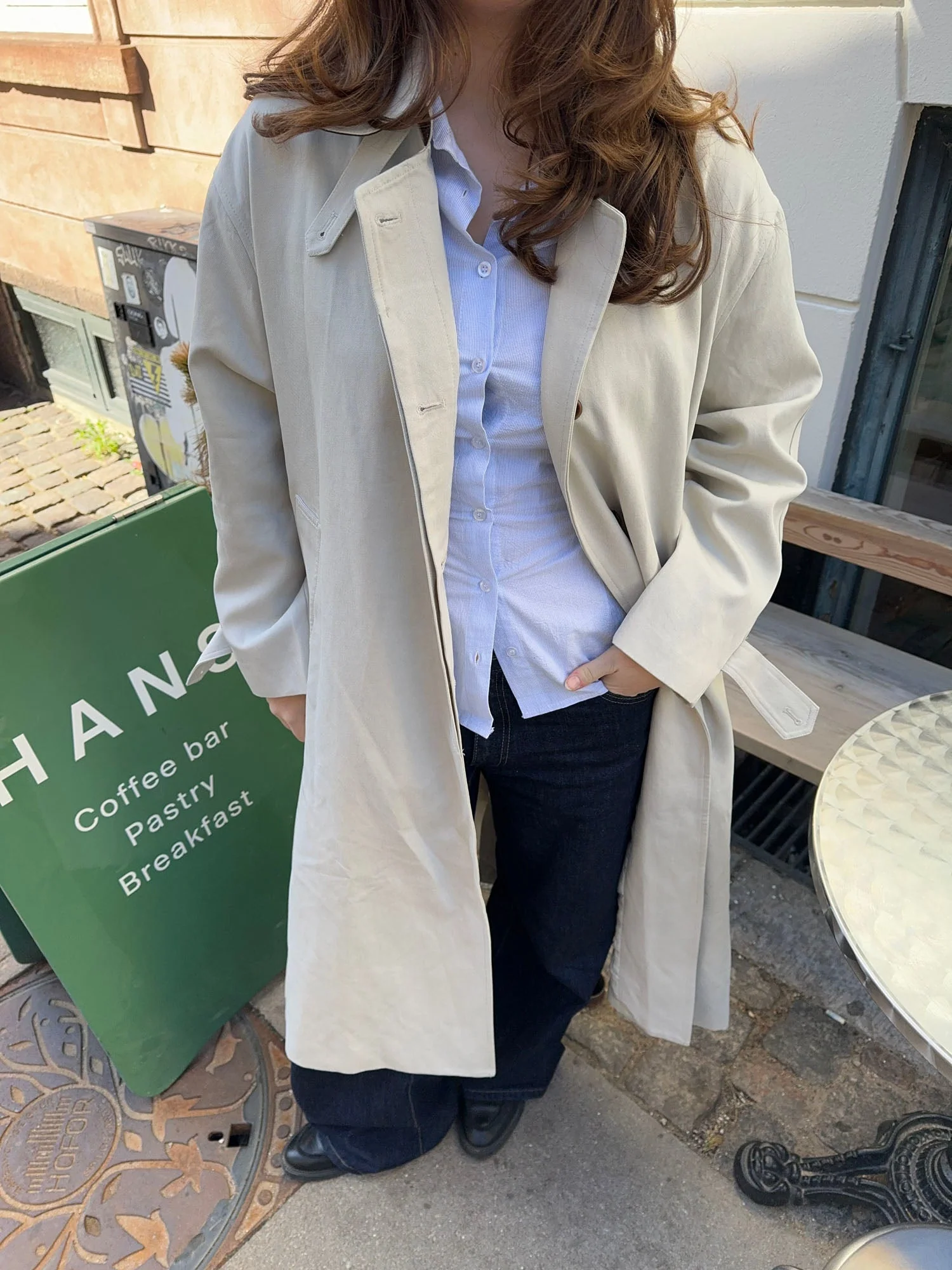 Tindraline trench coat - Off white