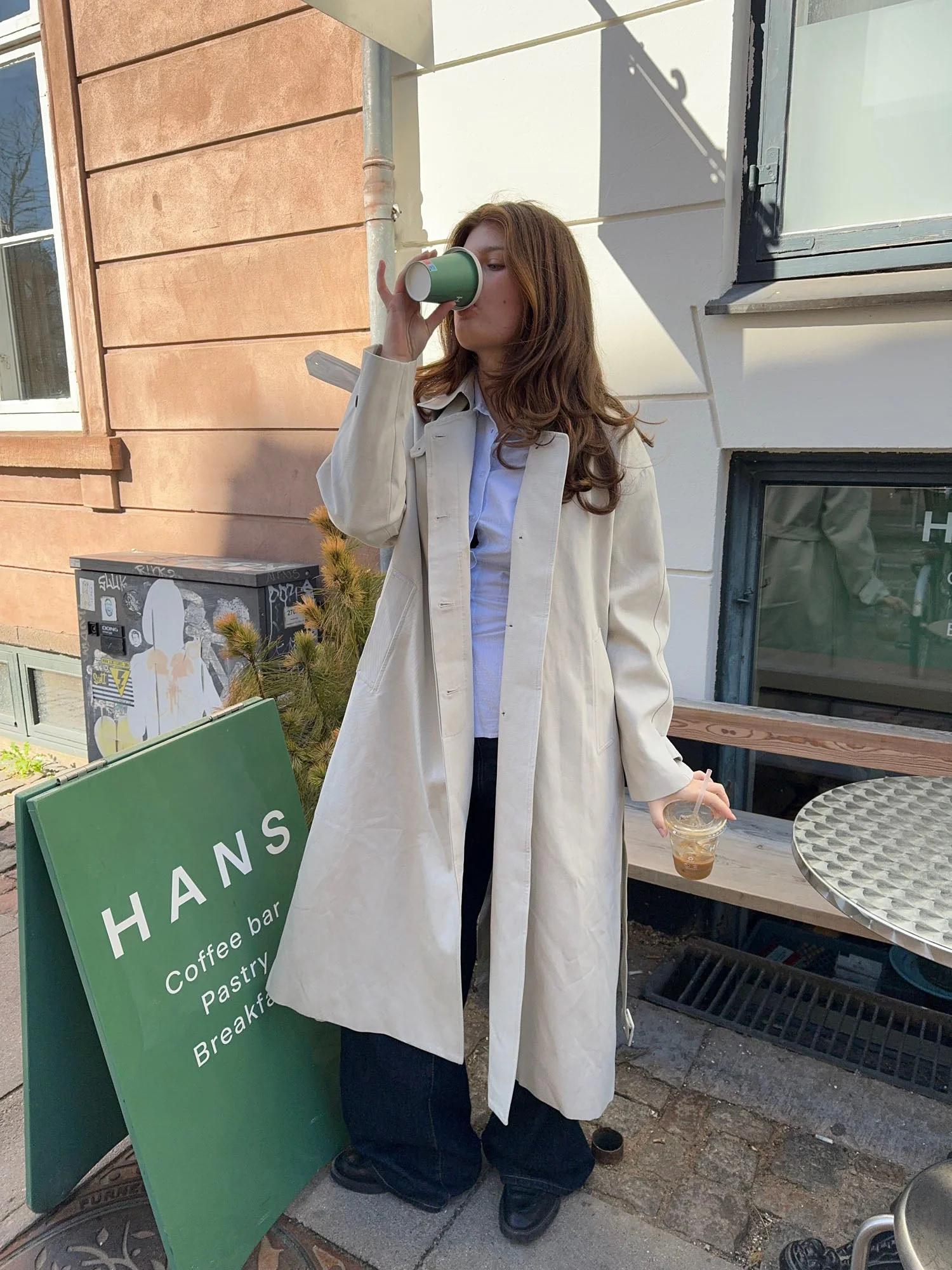 Tindraline trench coat - Off white