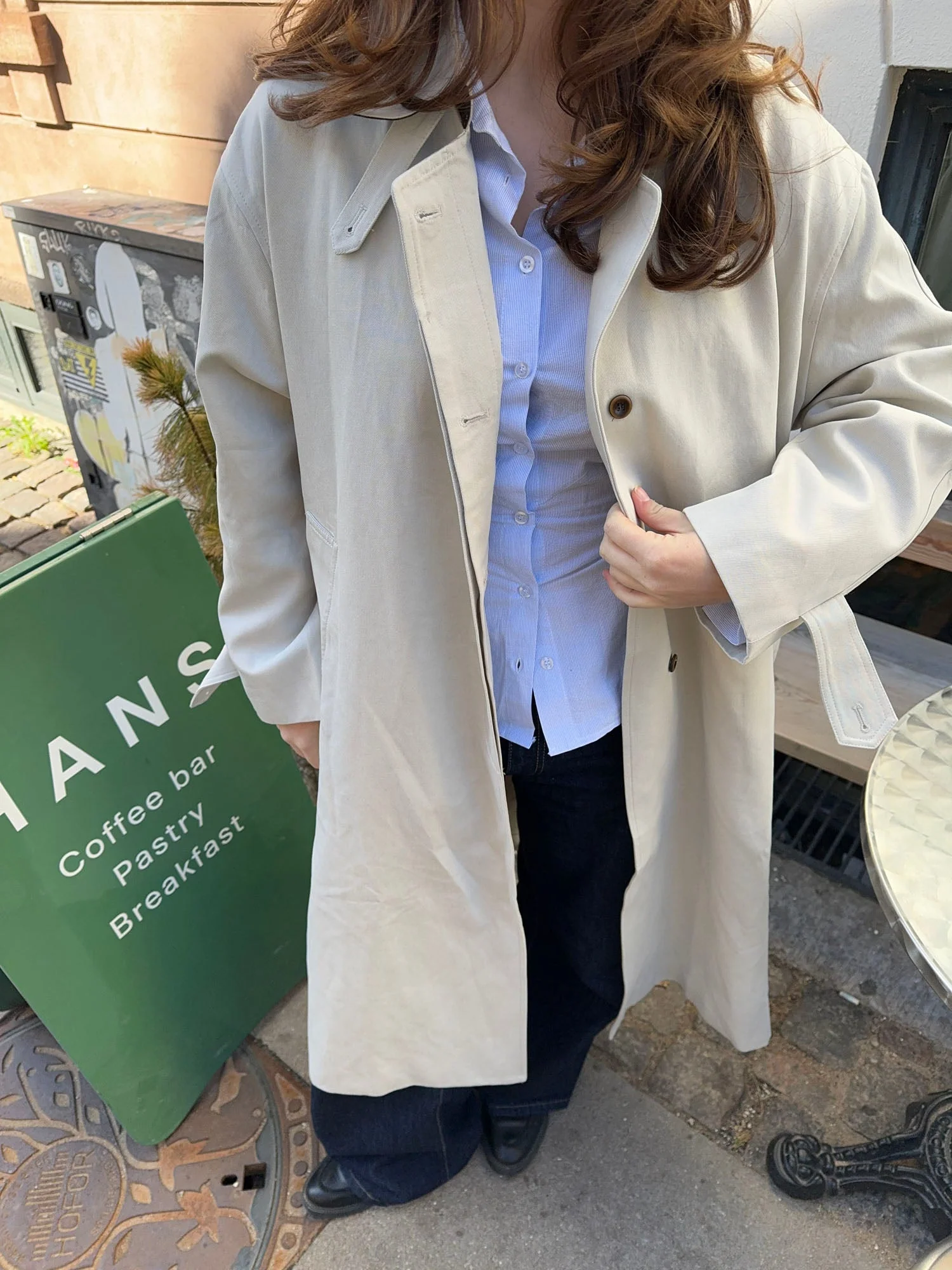 Tindraline trench coat - Off white
