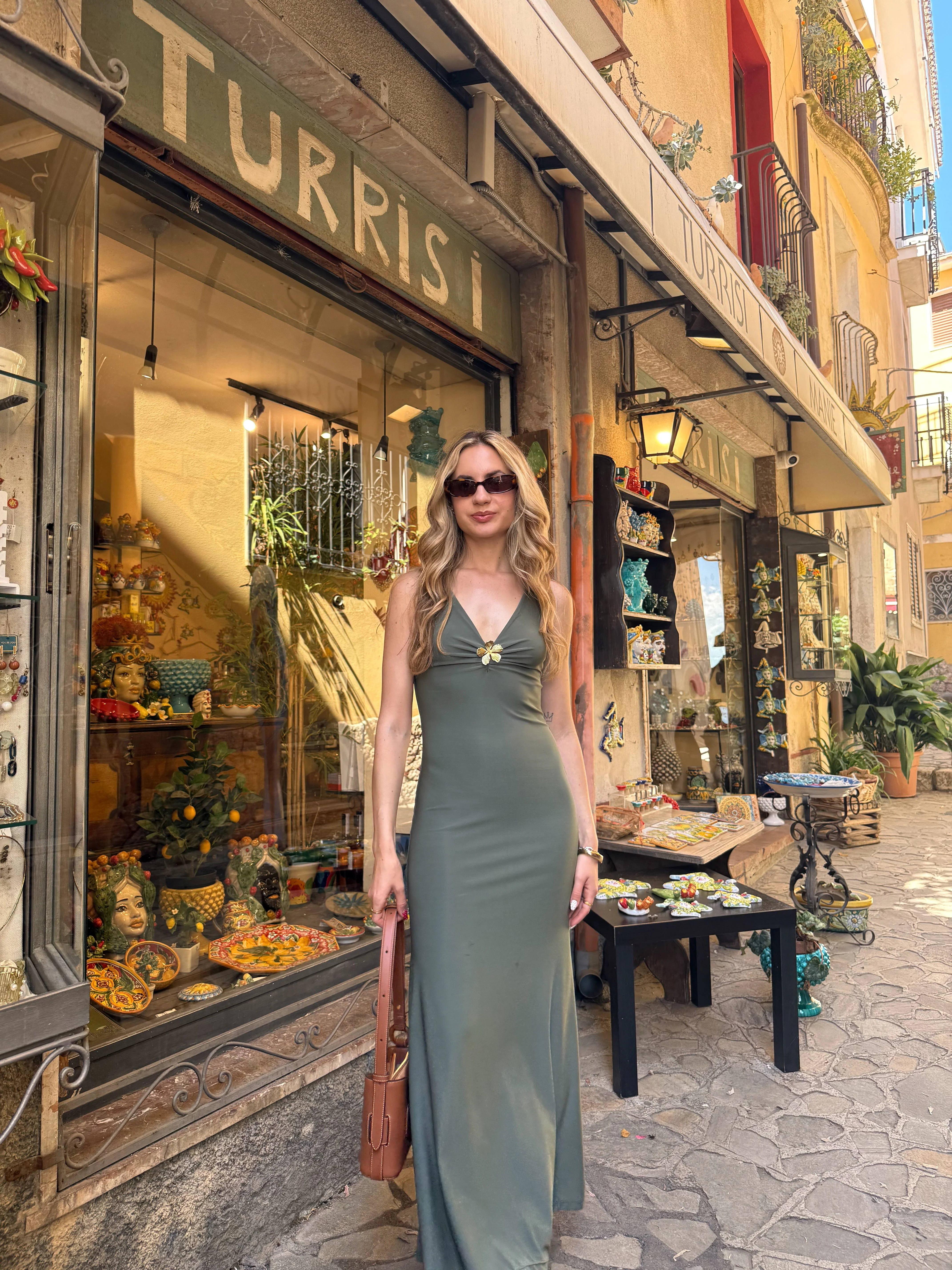 Tita maxi dress - Sage green