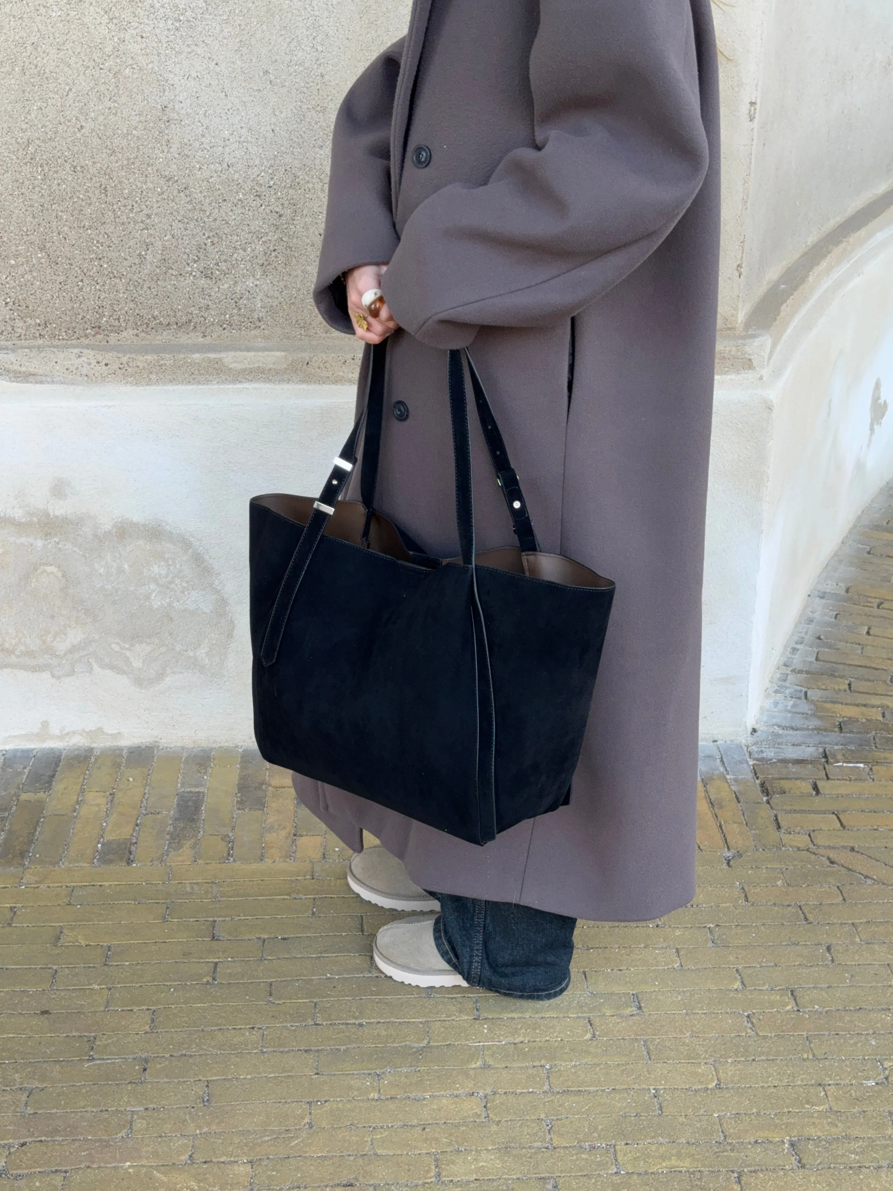 Tolouse suede bag - Black