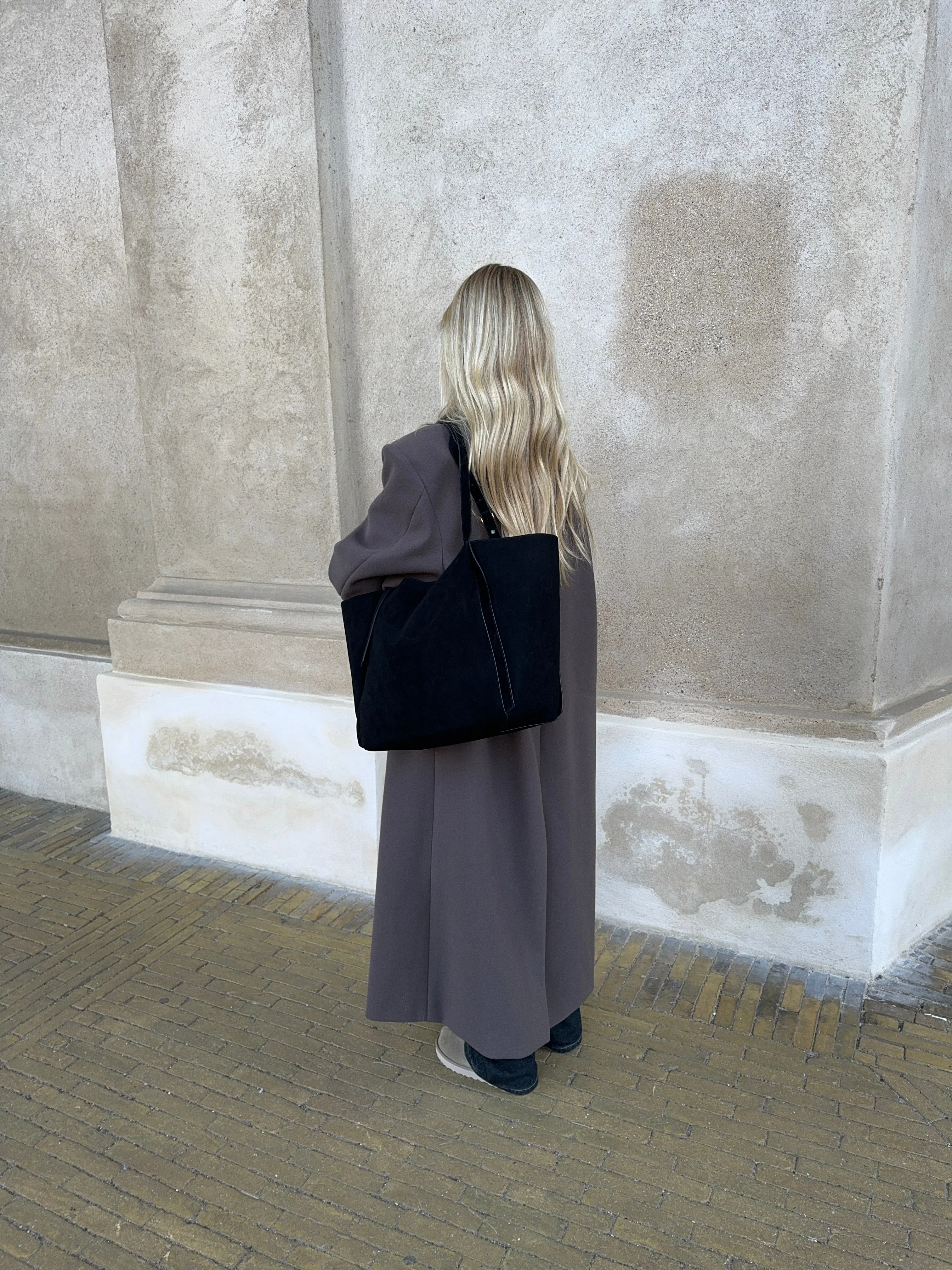 Tolouse suede bag - Black