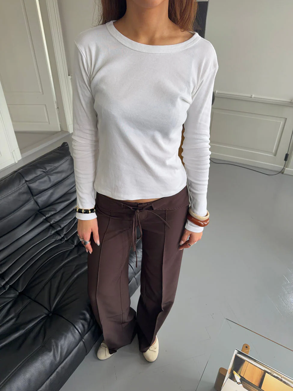 Roleo blouse with long sleeves - White